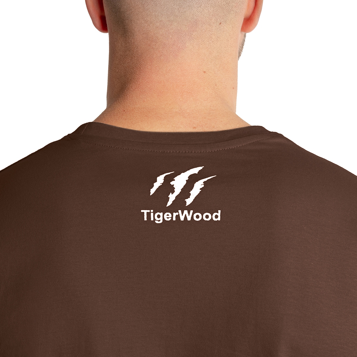 Tričko TigerWood Róża Wiatrów - Hnědé