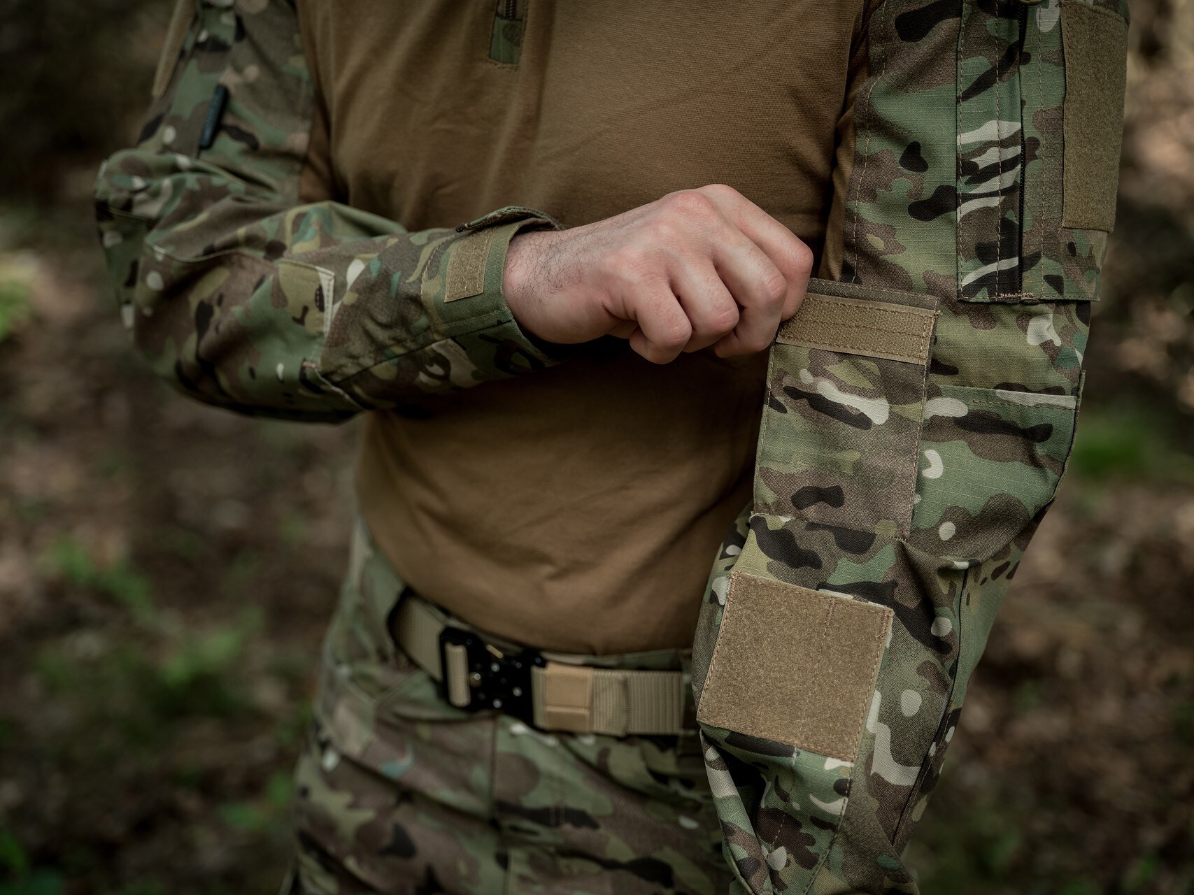 Mikina Texar Combat Shirt - Arid MC Camo