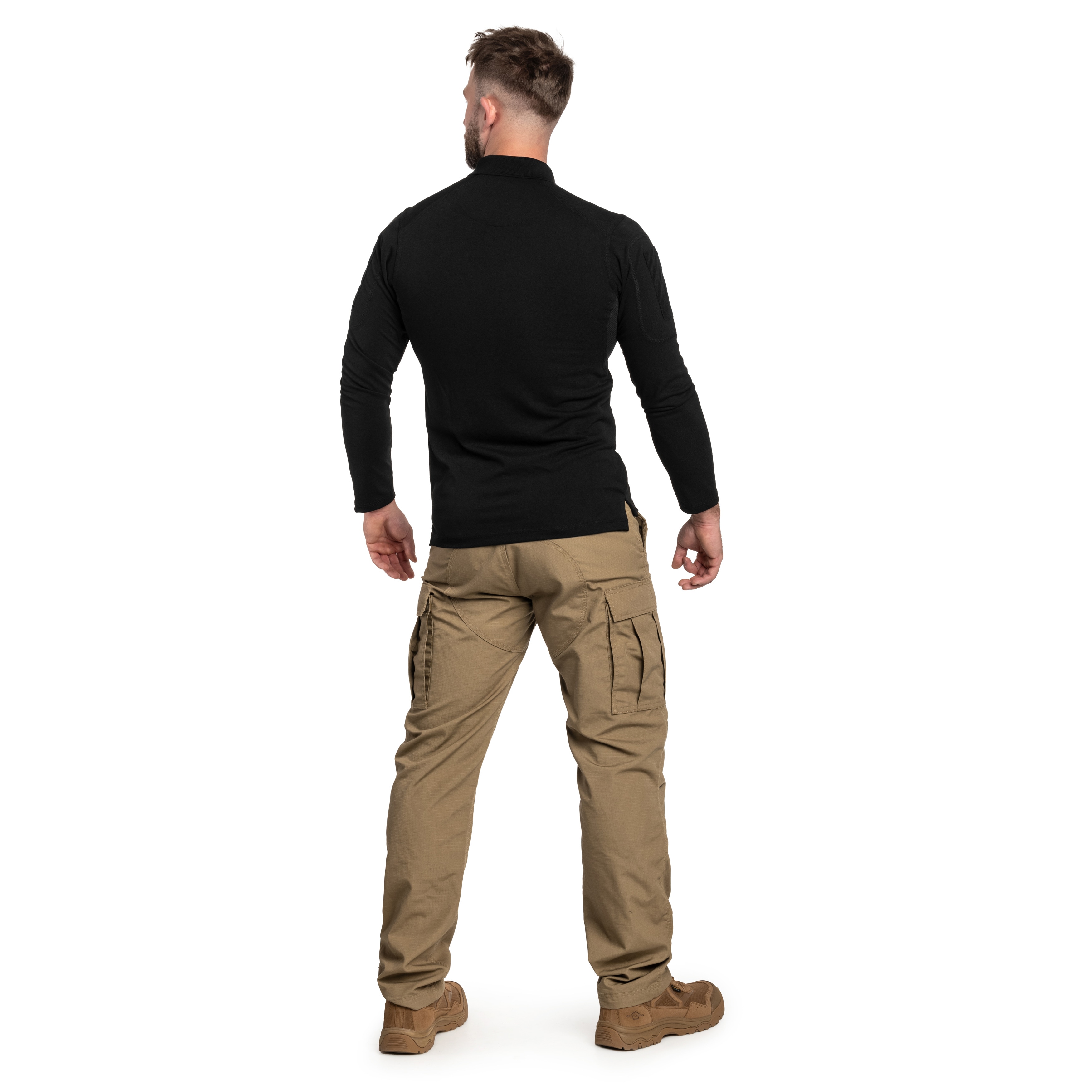 Polo tričko Texar Elite Pro Long Sleeve - Black