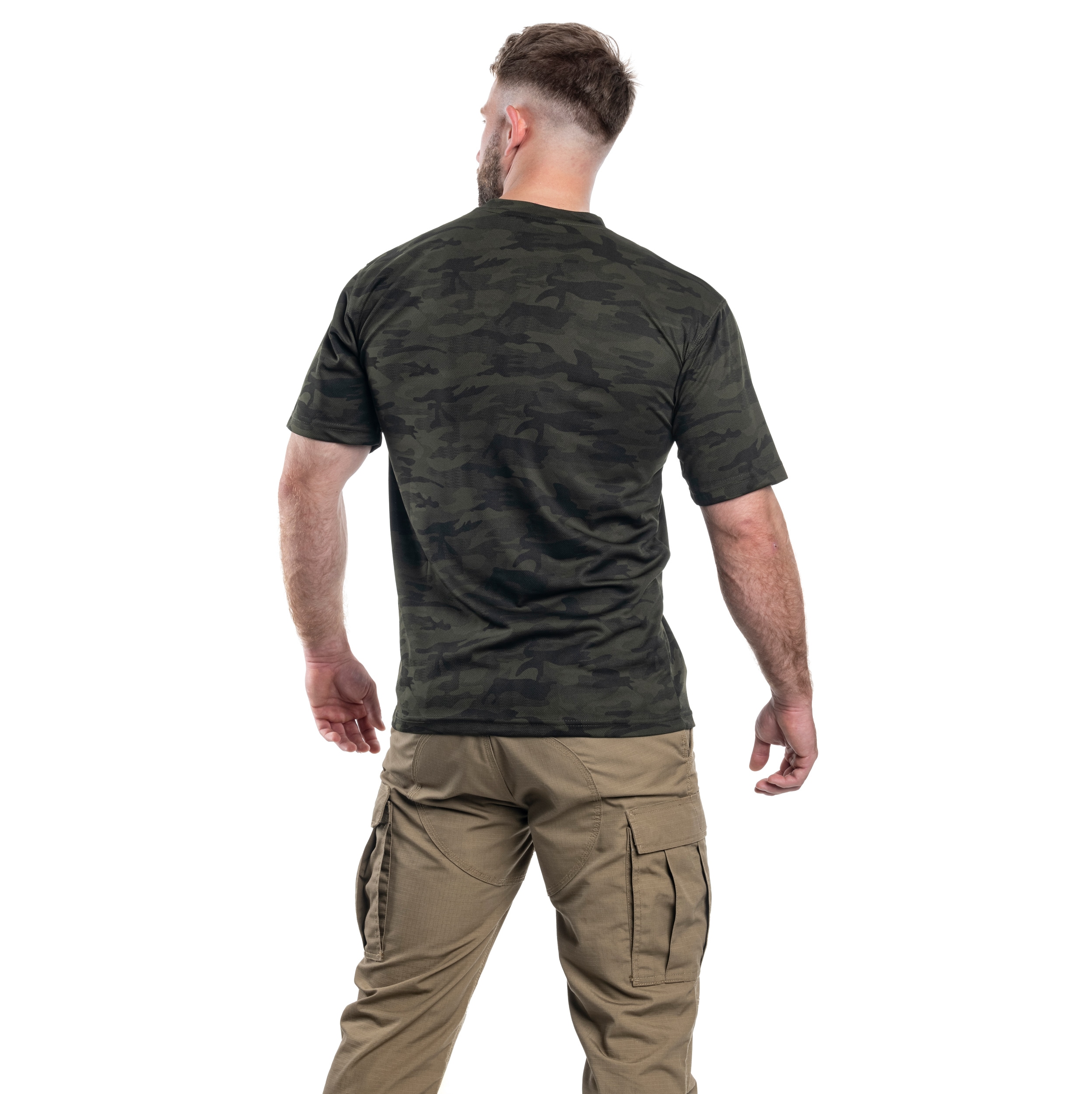 Termoaktivní tričko Mil-Tec Short Sleeve - Woodland