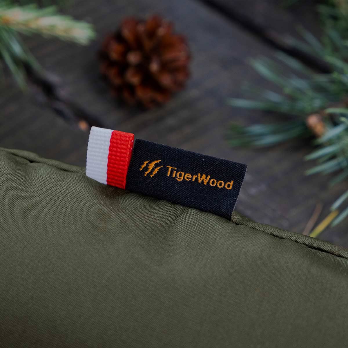 Houpací síť TigerWood Vážka V1 Long Olive - s moskytiérou