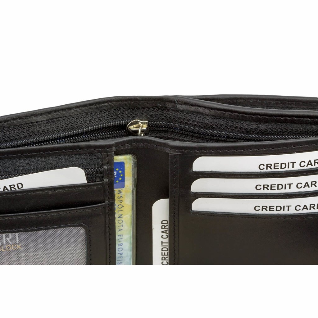 Kožená peněženka Koruma Smart RFID Block – Black