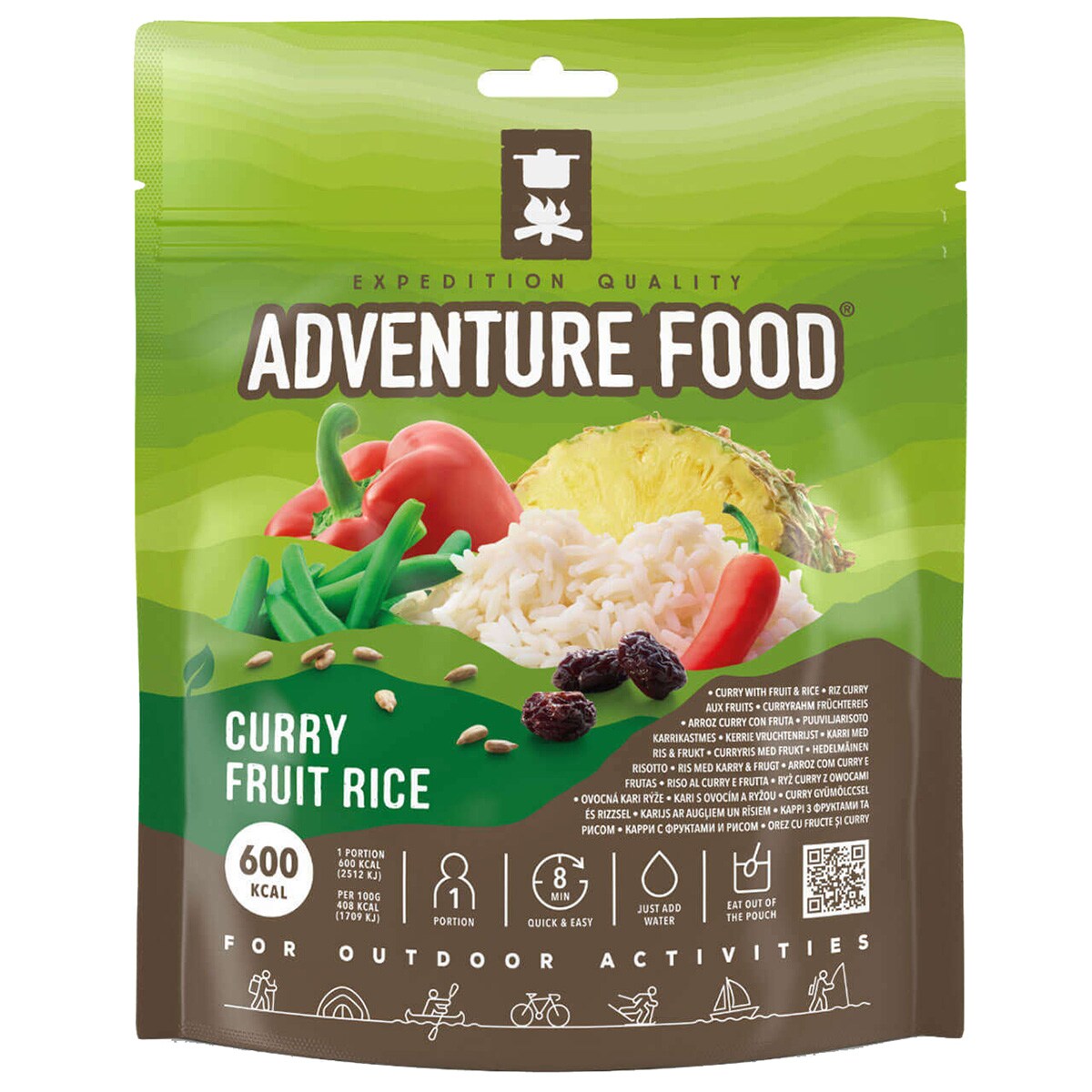 Lyofilizované jídlo Adventure Food Kari rýže s ovocem 146 g