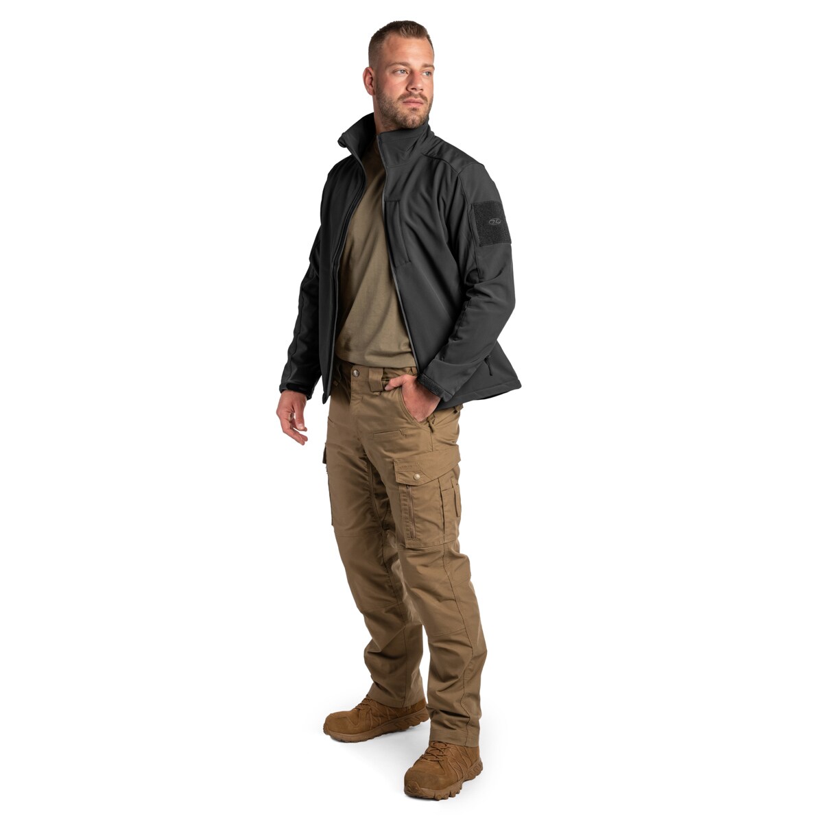 Bunda Highlander Outdoor Odin Softshell - Black