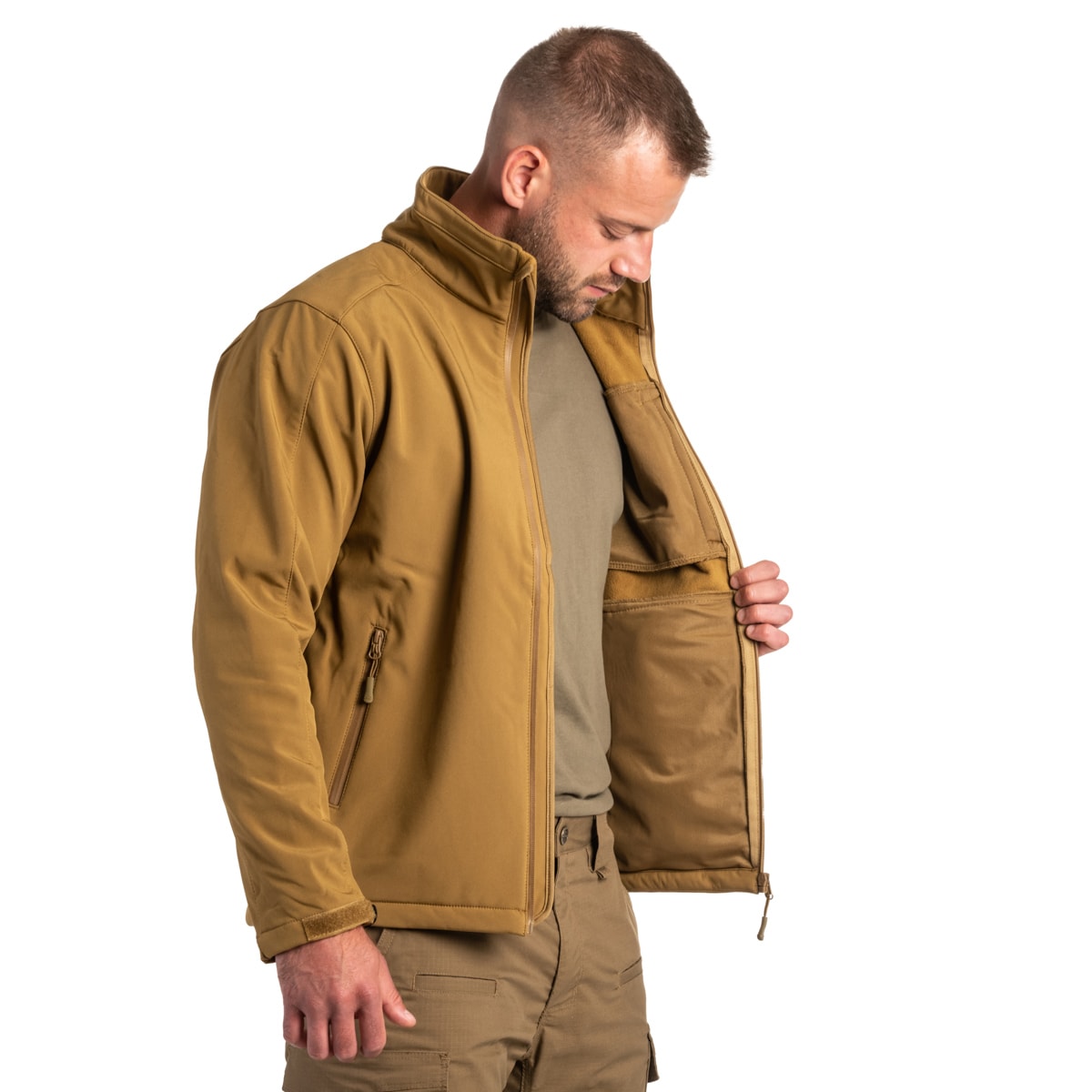 Bunda Highlander Outdoor Odin Softshell - Tan