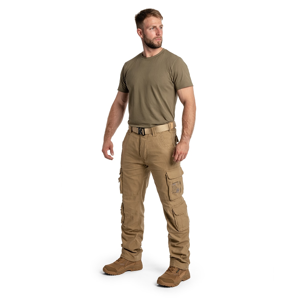 Kalhoty Brandit Pure Slim Fit – Coyote