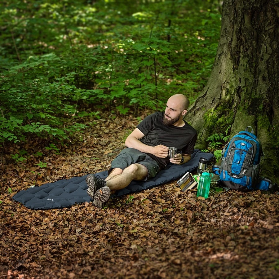Jednolůžkový matrac Nils Camp NC4005 - Tmavě šedý