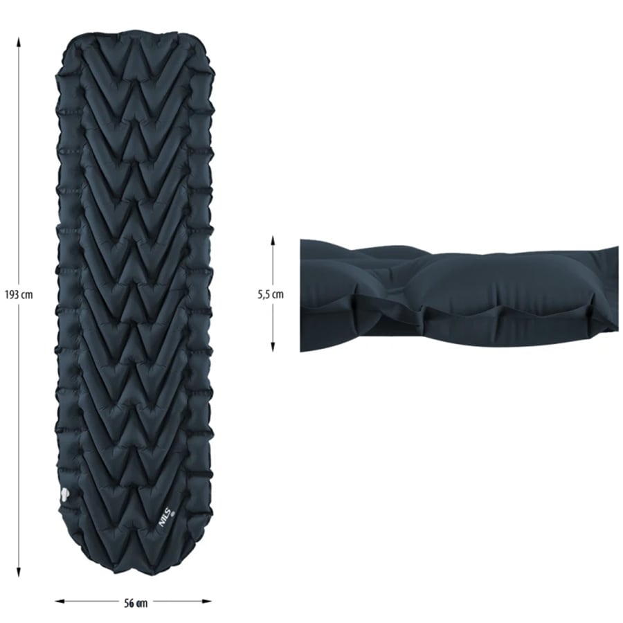 Jednolůžkový matrac Nils Camp NC4005 - Tmavě šedý