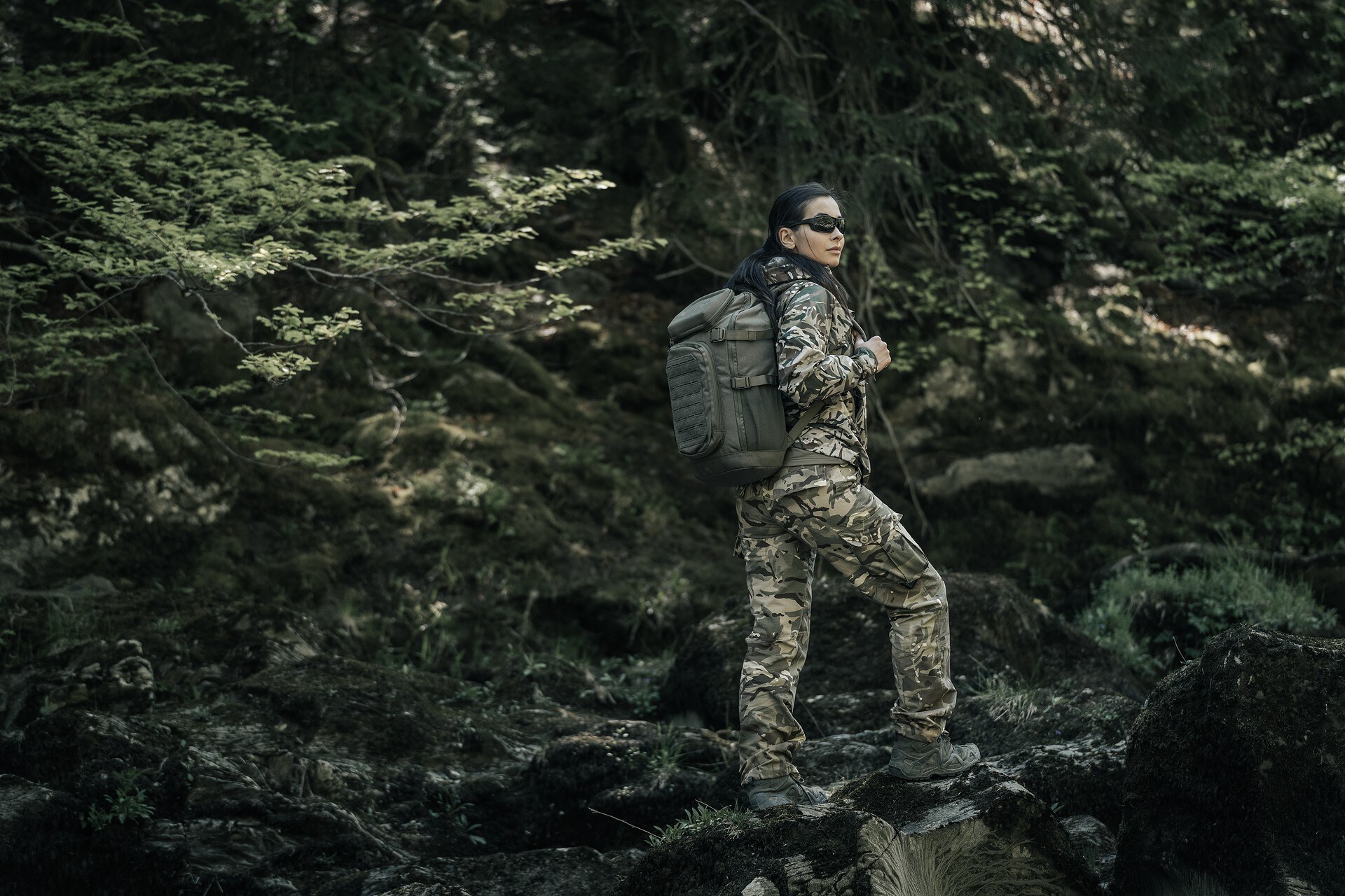 Kalhoty Highlander Forces Elite Rip-Stop Combat Trousers – Arid MC Camo