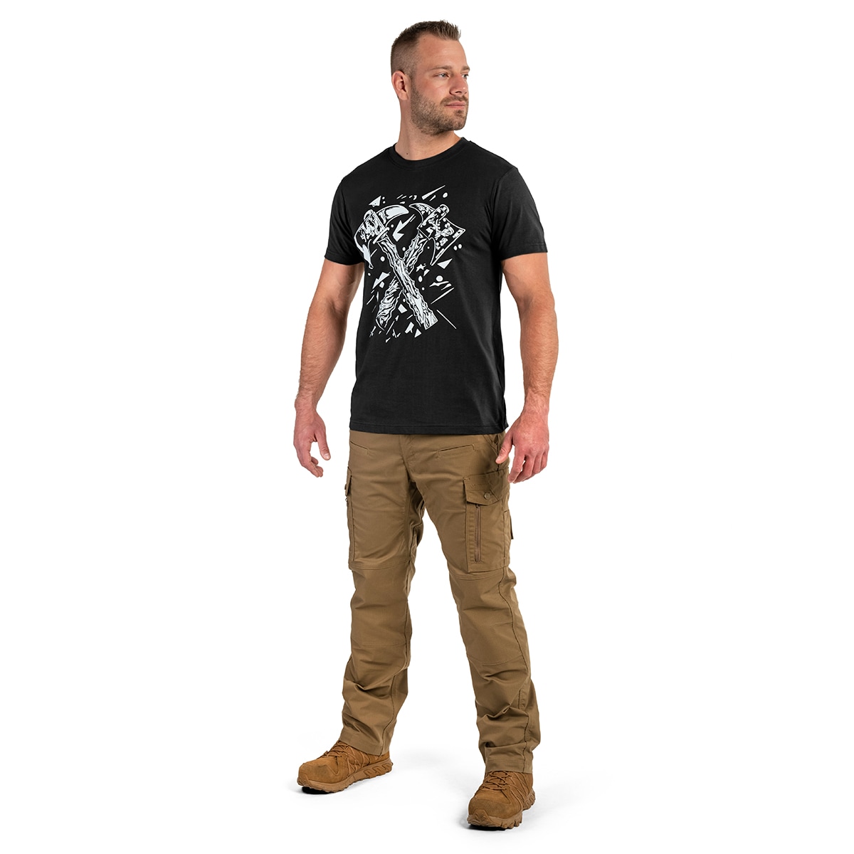 Tričko Voyovnik Toporki Black/White - černé