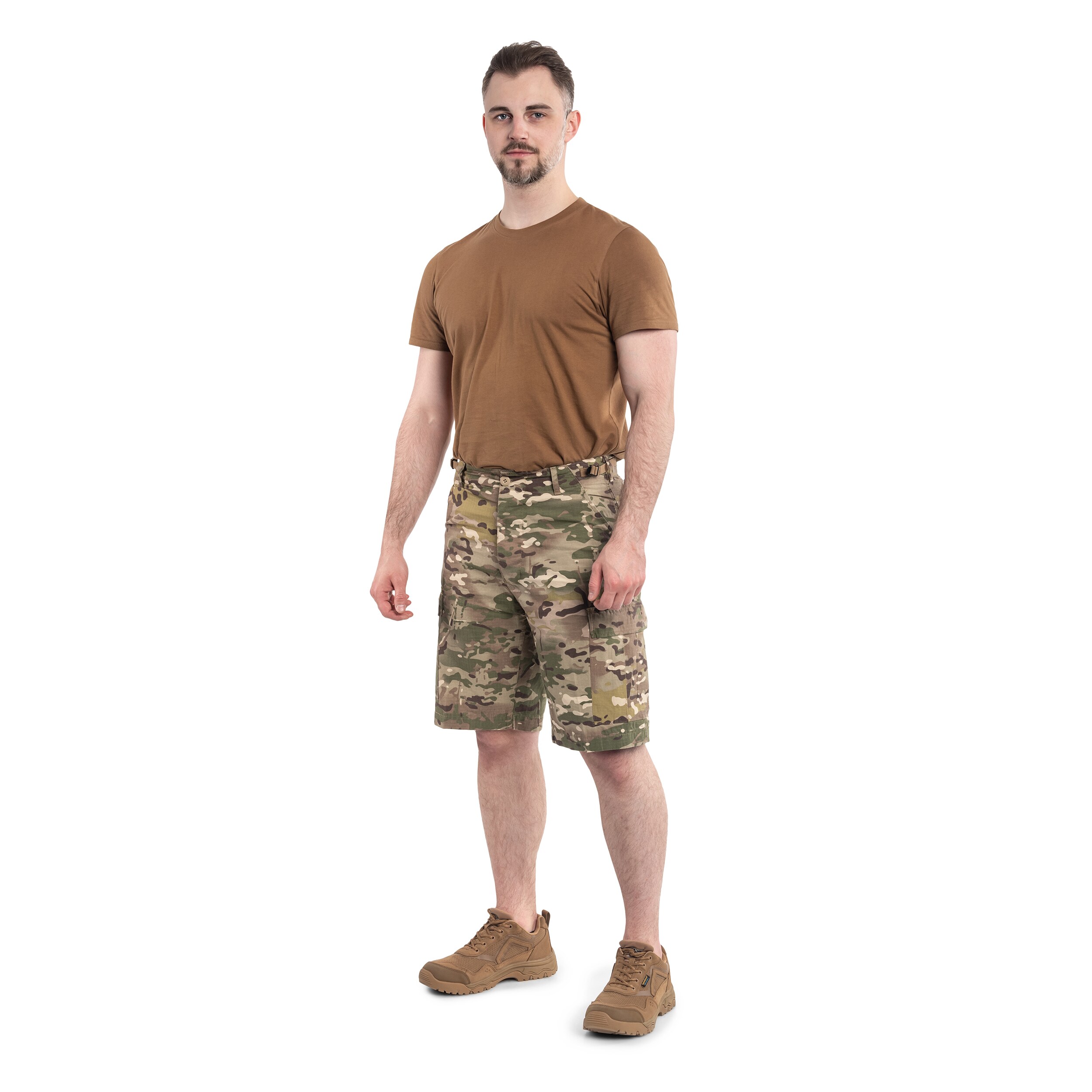 Kraťasy Brandit BDU Rip-Stop – Arid MC Camo
