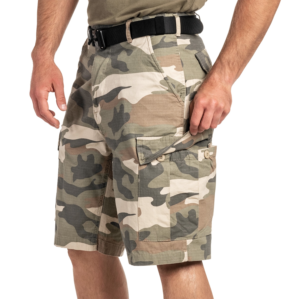 Kraťasy Brandit BDU Rip-Stop – Light Woodland