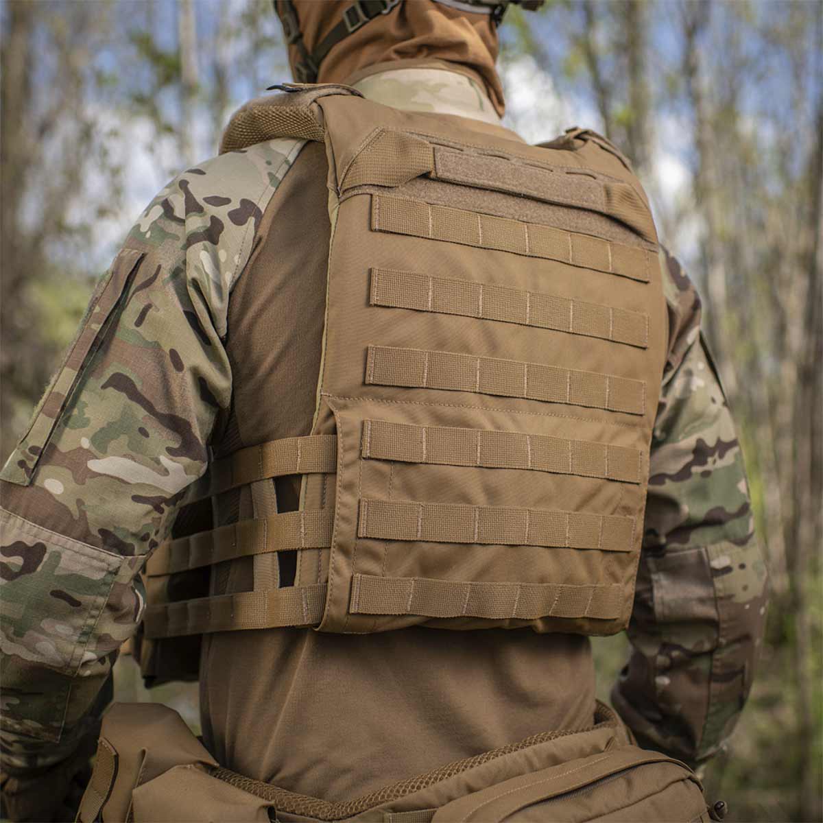 Taktická vesta typu Plate Carrier M-Tac Cuirass Fast QRS - Coyote - pro pláty L/XL