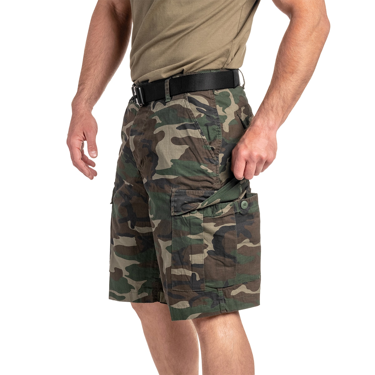 Kraťasy Brandit BDU Rip-Stop – Woodland