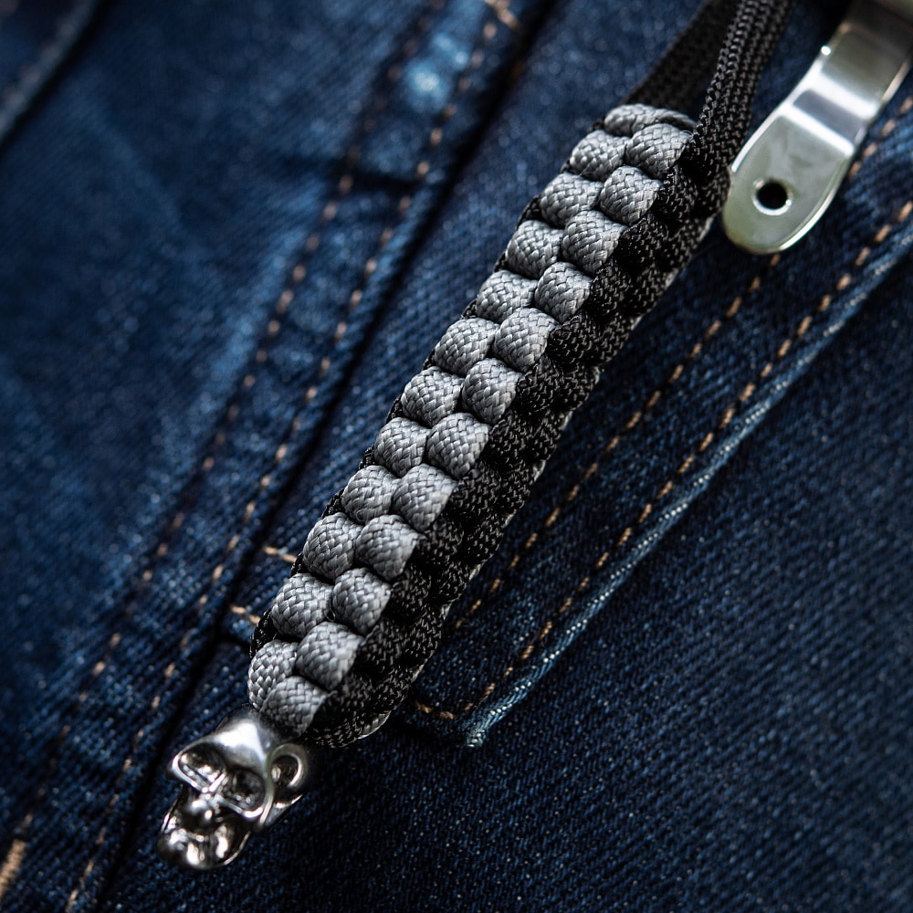 Přívěsek M-Tac Cuboid Skull - Black/Grey