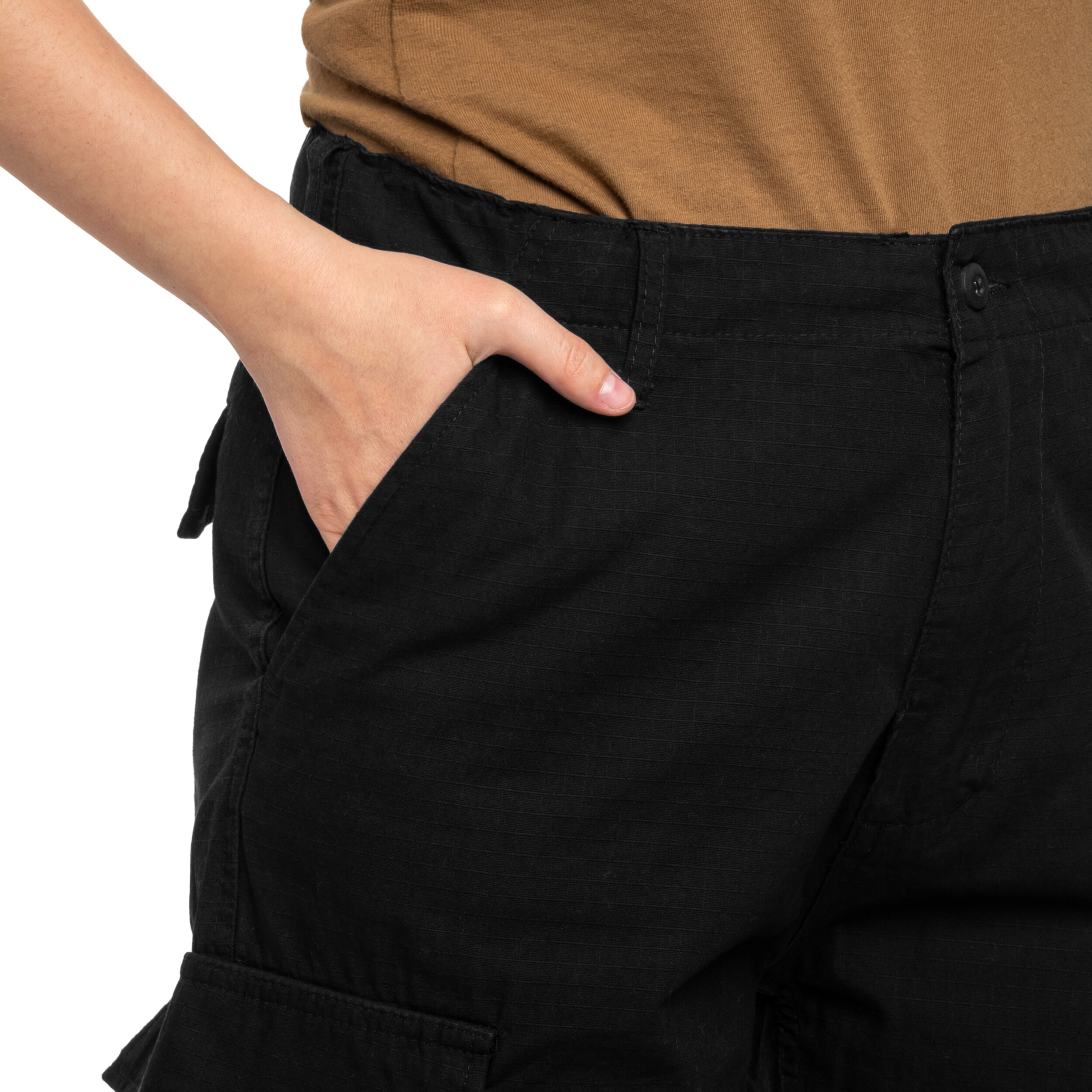 Dětské šortky Brandit BDU Rip-Stop - Black