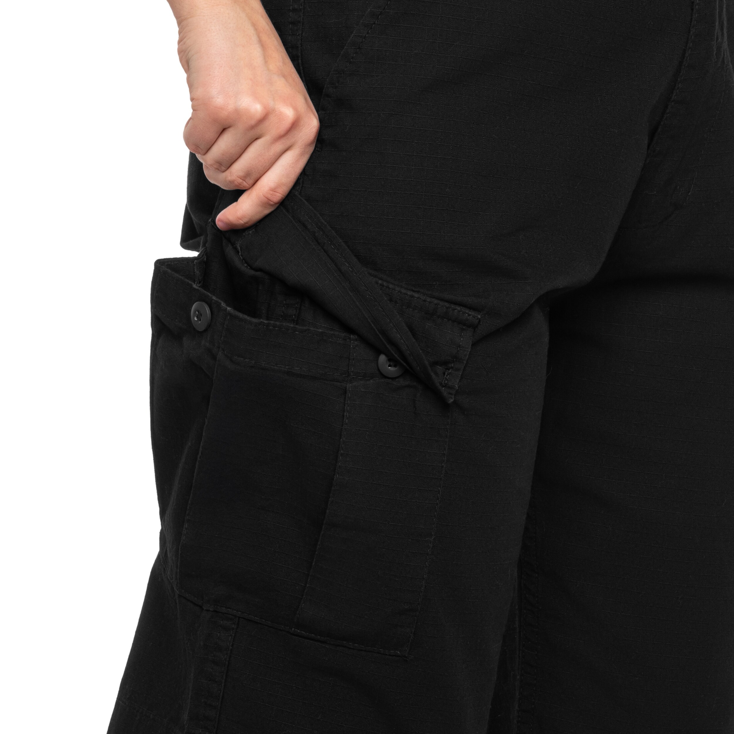 Dětské šortky Brandit BDU Rip-Stop - Black