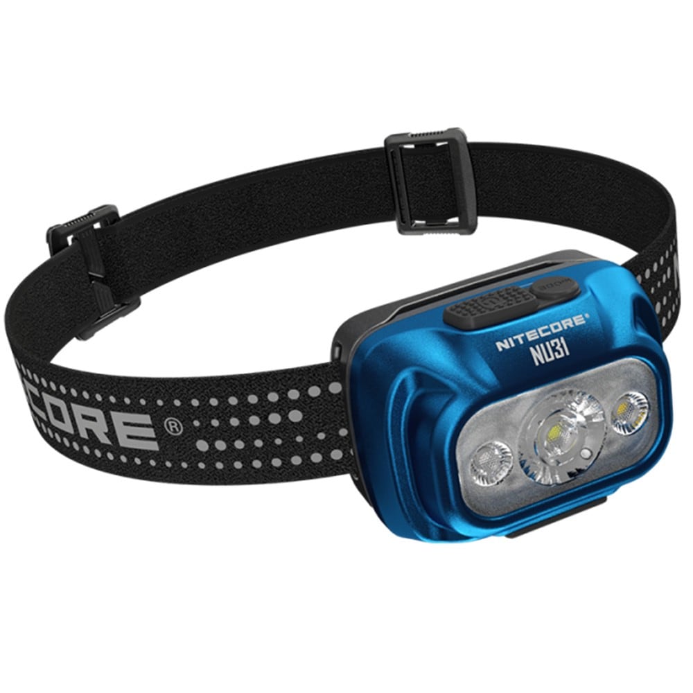 Svítilna čelová Nitecore NU31 Blue - 550 lumenů