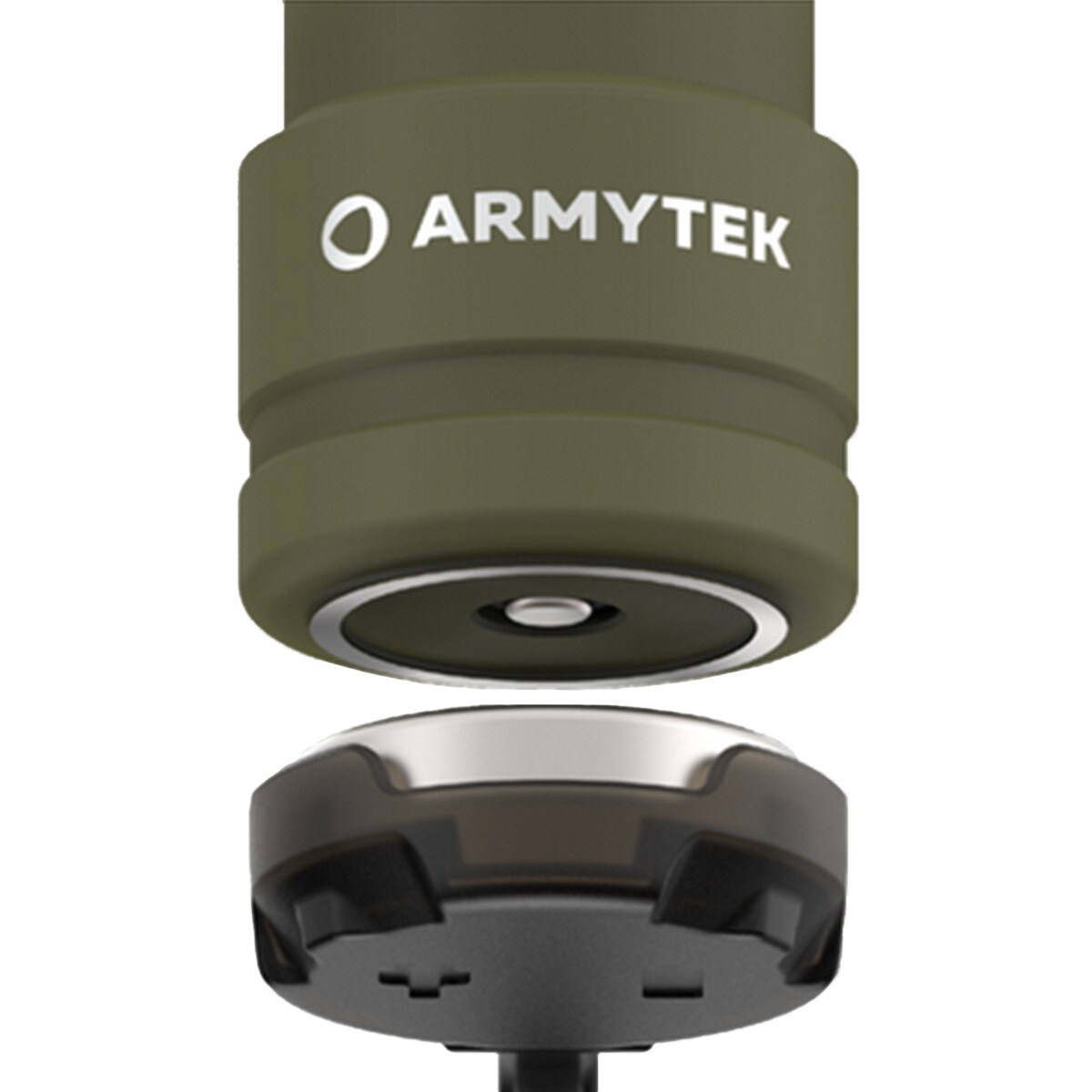 Svítilna čelová a úhlová Armytek Wizard C2 Pro Max Magnet USB White Olive - 4000 lumenů