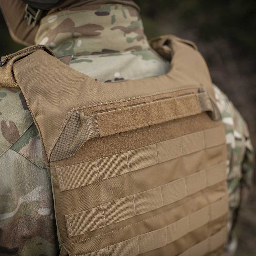 Taktická vesta typu Plate Carrier M-Tac Cuirass Fast QRS - Coyote - pro pláty Medium