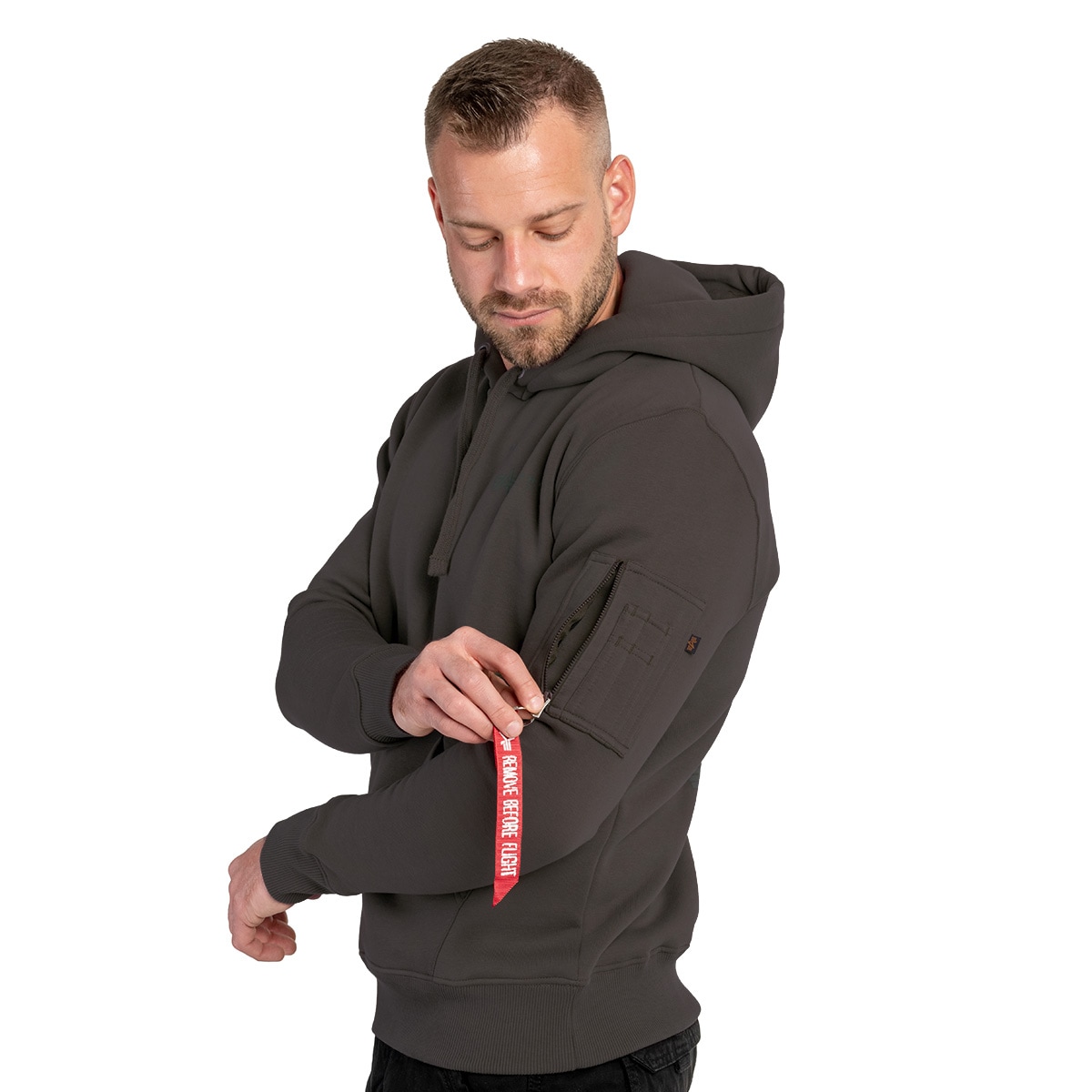 Mikina Alpha Industries Air Force Hoody - Vintage Grey