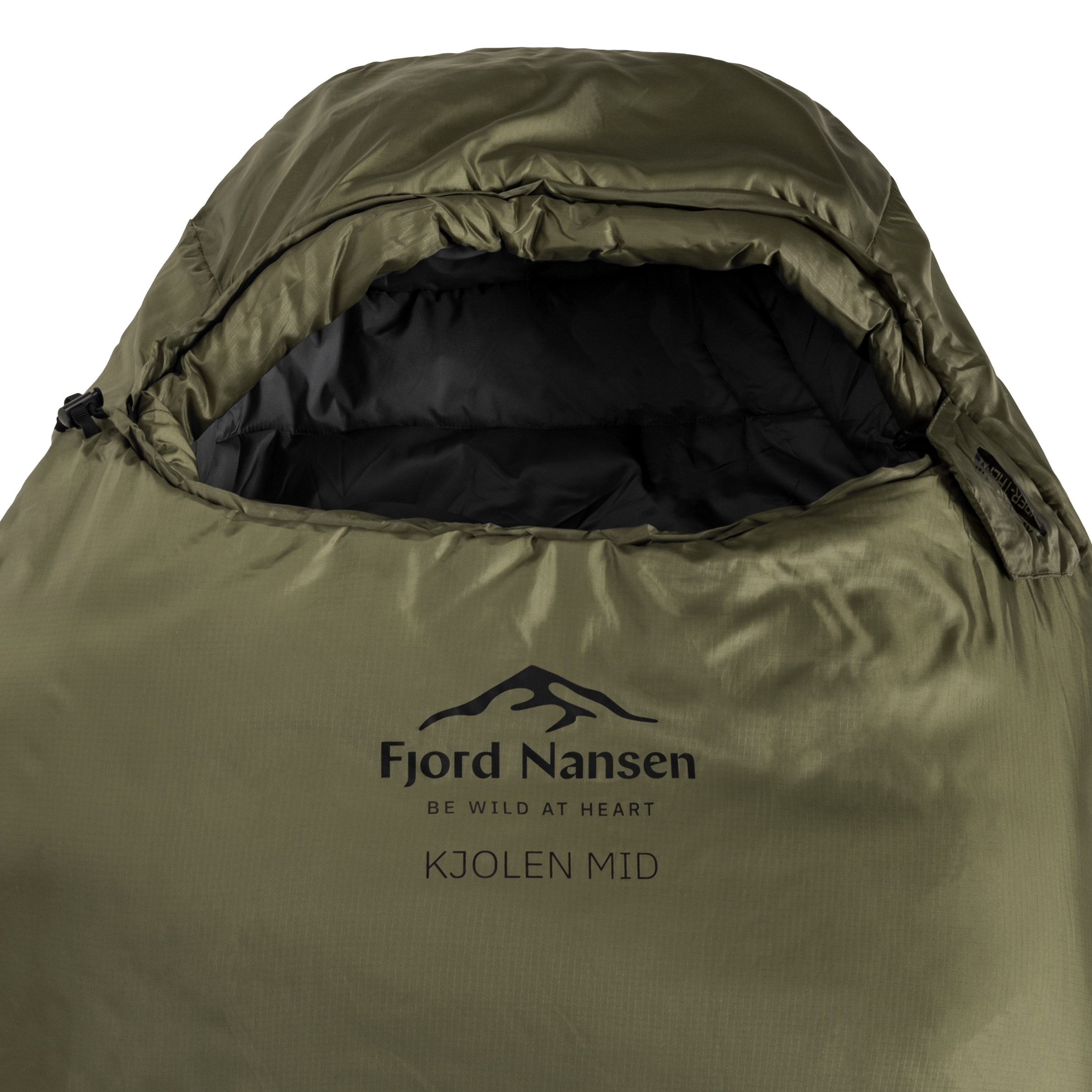 Spací pytel Fjord Nansen Kjolen MID 1300 g Olive Drab - levý