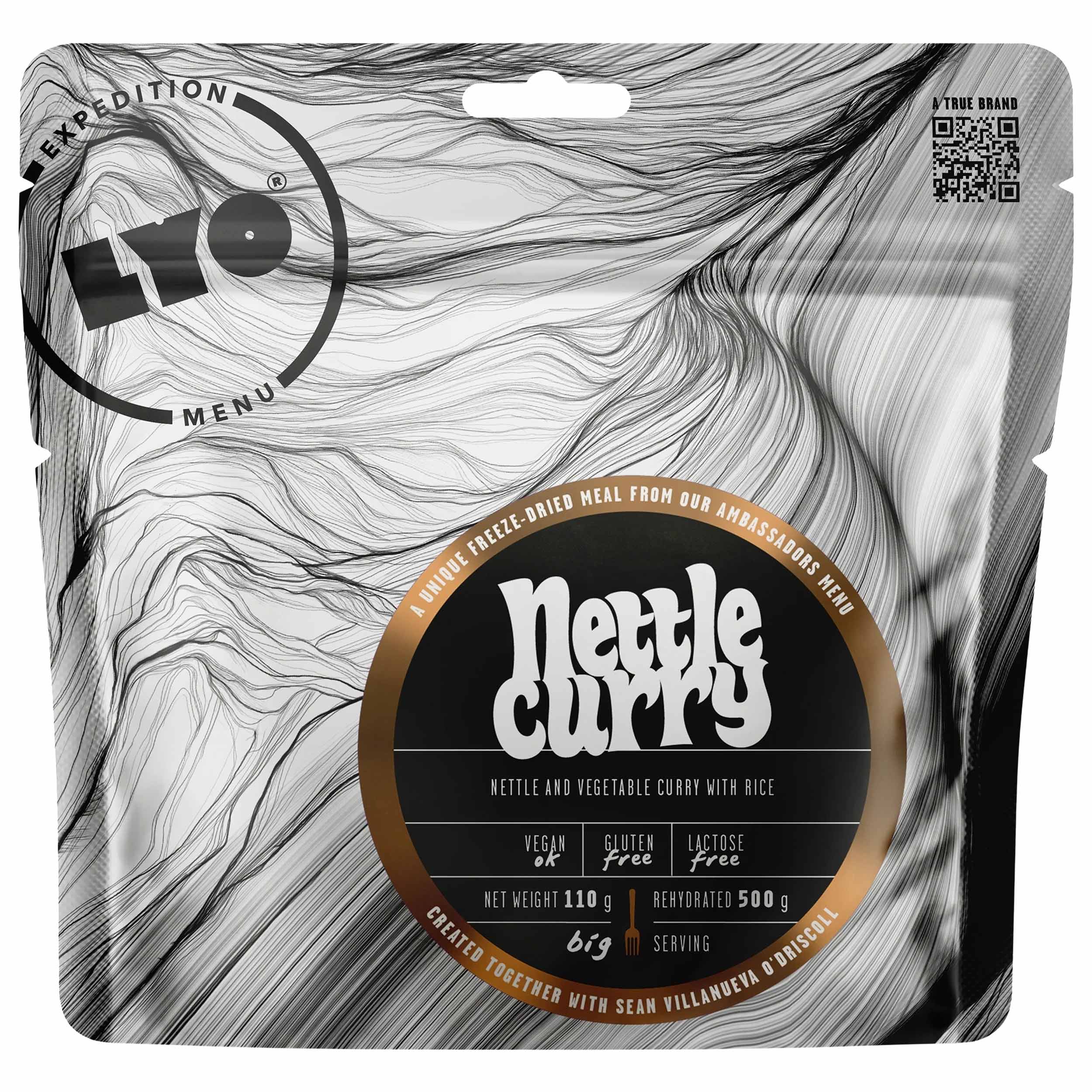 Lyofilizované jídlo LYOFOOD Sean's Nettle Curry 110 g/519 kcal