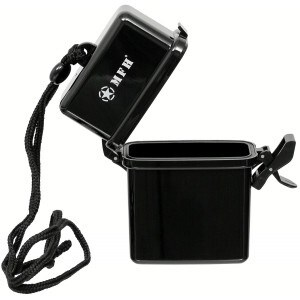 Transportní box MFH Waterproof s držákem na krk – Black
