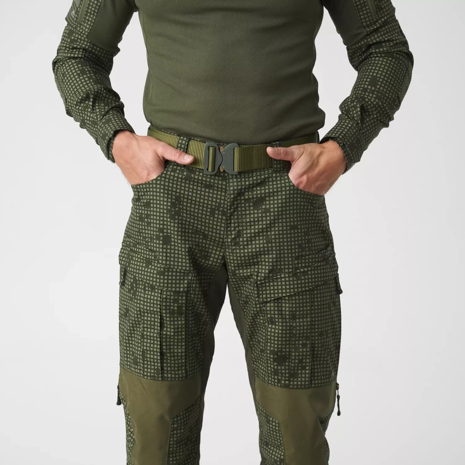 Kalhoty Helikon-Tex MCDU Polycotton Stretch Rip-Stop – Desert Night Camo / Olive Green