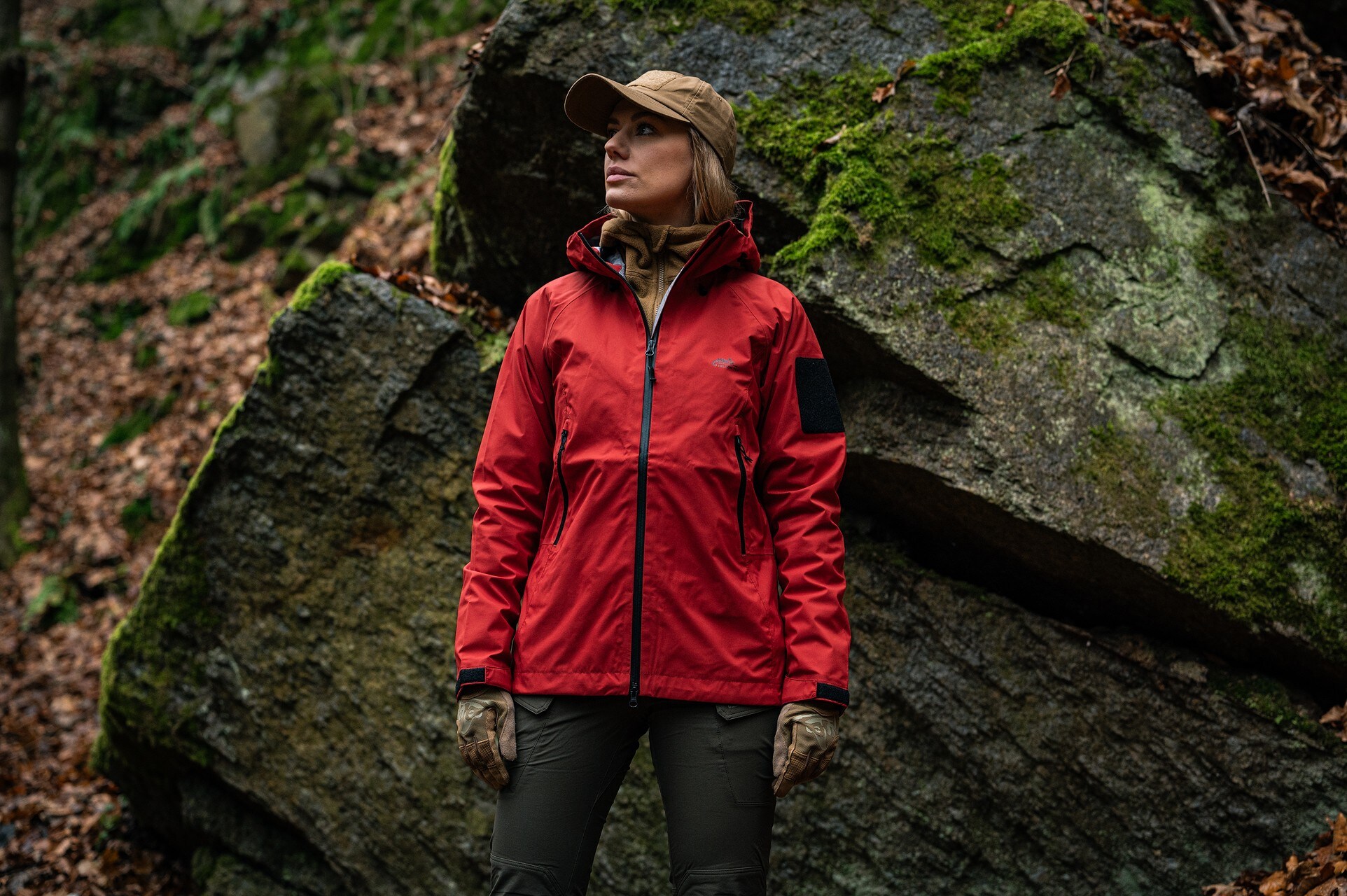 Dámská bunda Helikon-Tex Squall Hardshell - Crimson Sky