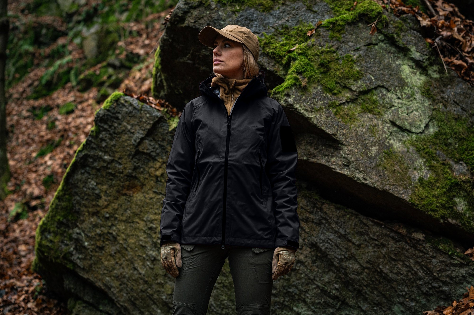 Dámská bunda Helikon-Tex Squall Hardshell - Black