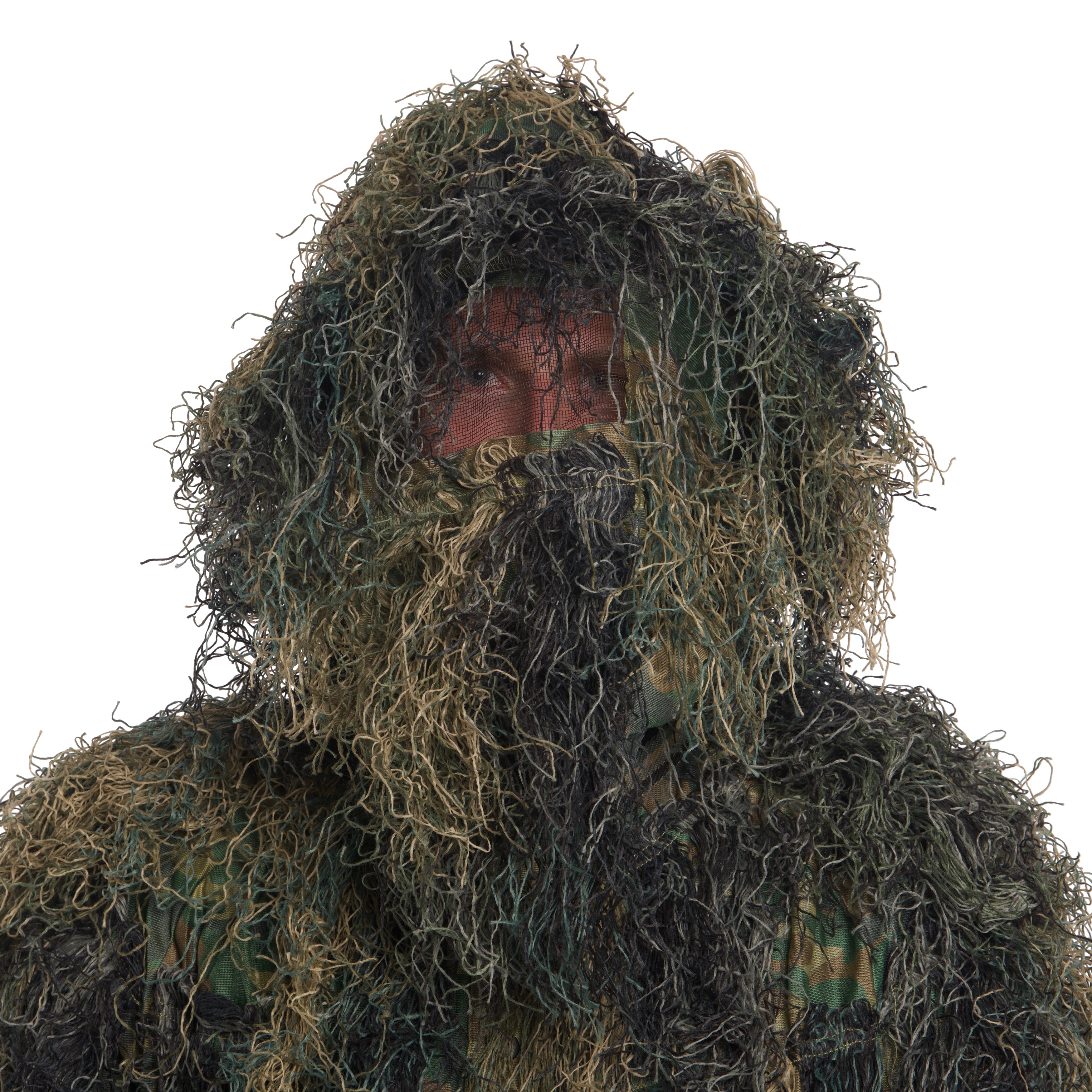 Maskovací oblek Mil-Tec Ghillie Suit „Anti Fire“ – Woodland