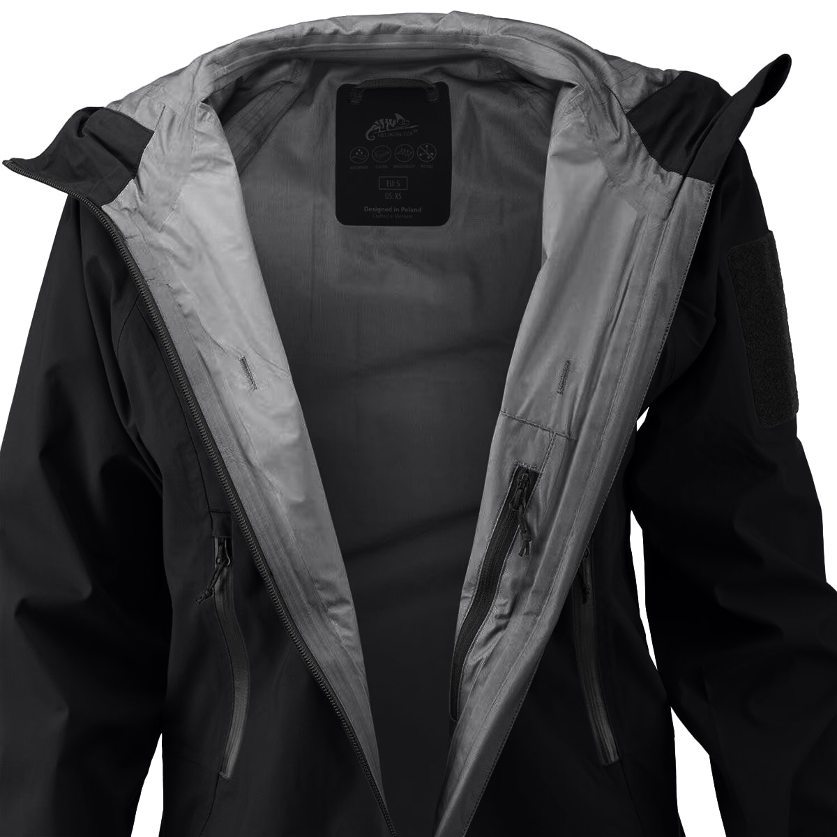 Bunda Helikon-Tex Squall Hardshell - Black
