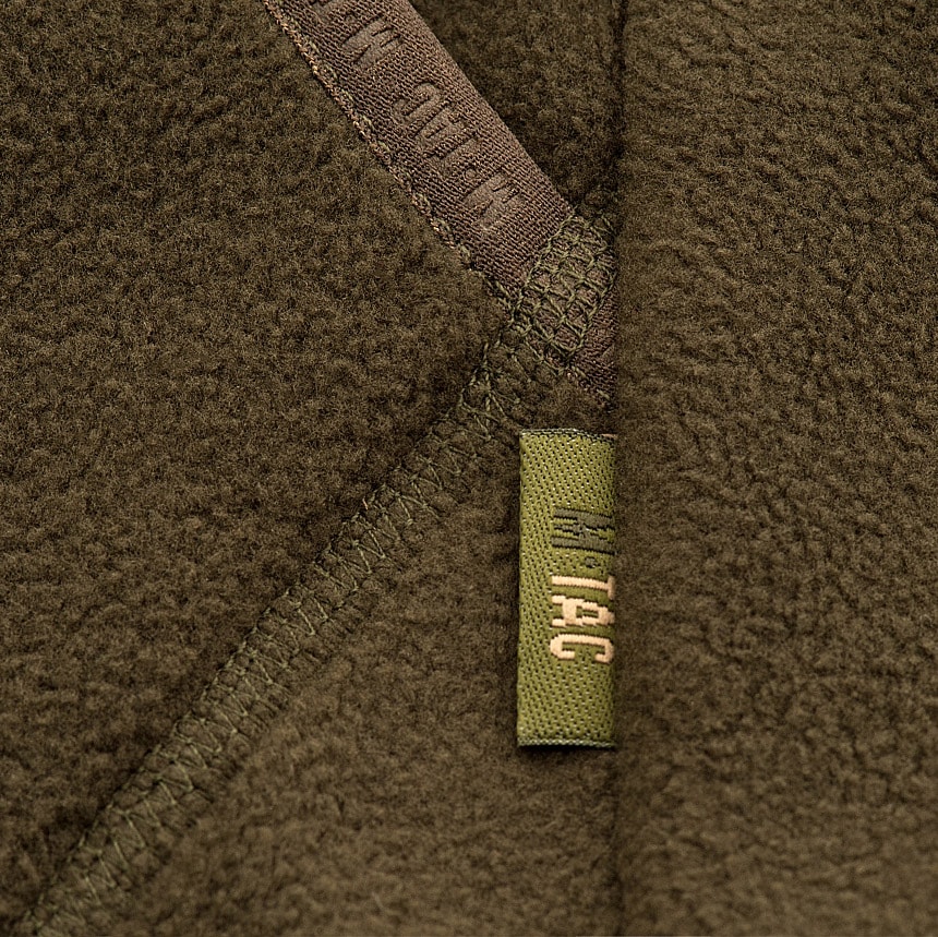 Fleesová mikina M-Tac Lite Microfleece Hoodie – Army Olive