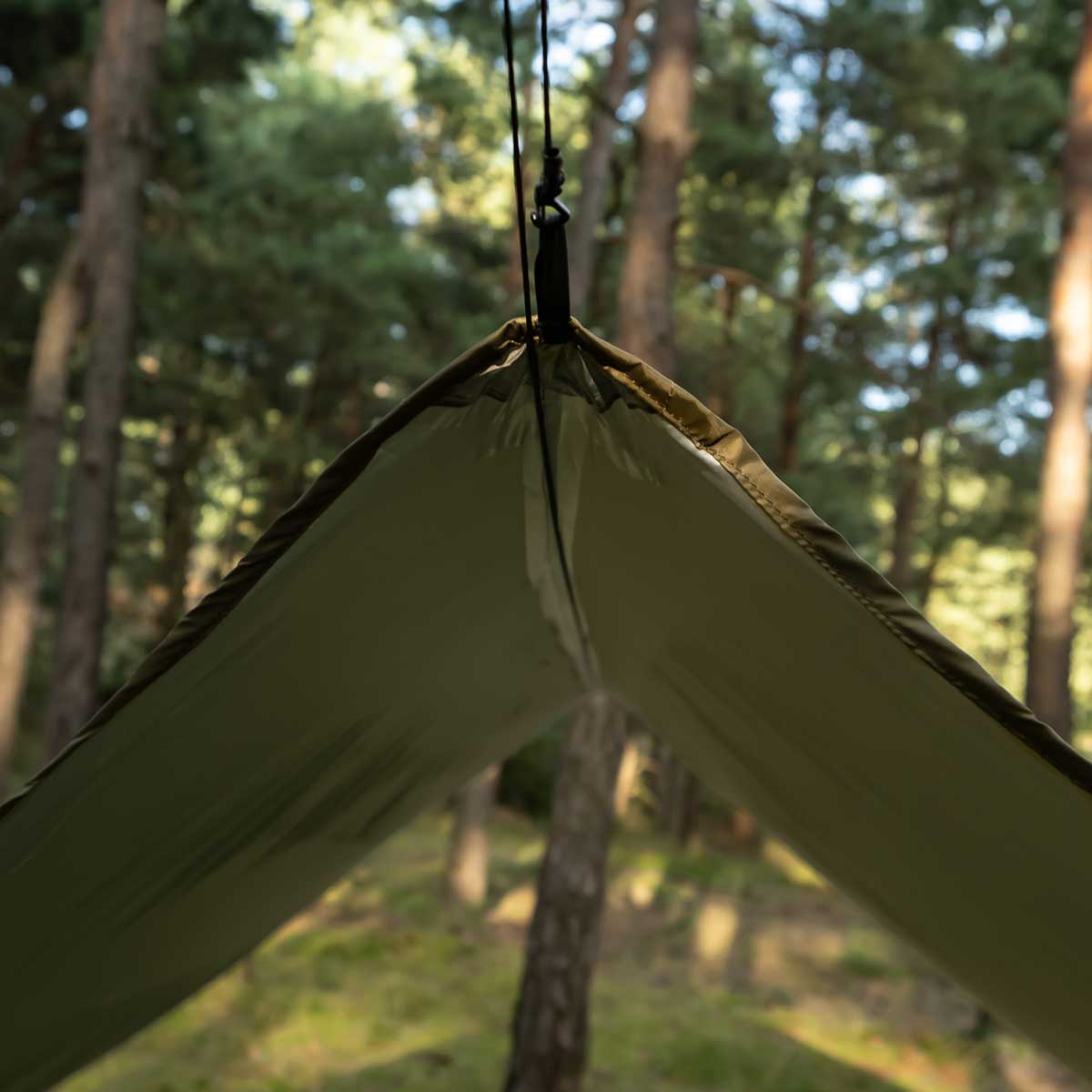 Bivakovací plachta TigerWood Termo Tarp StingRay 3,6 × 2,8 m – Olive