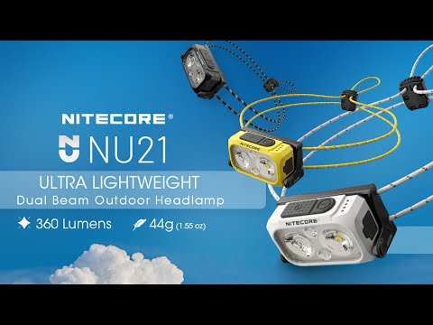 Svítilna čelová Nitecore NU21 Yellow - 360 lumenů