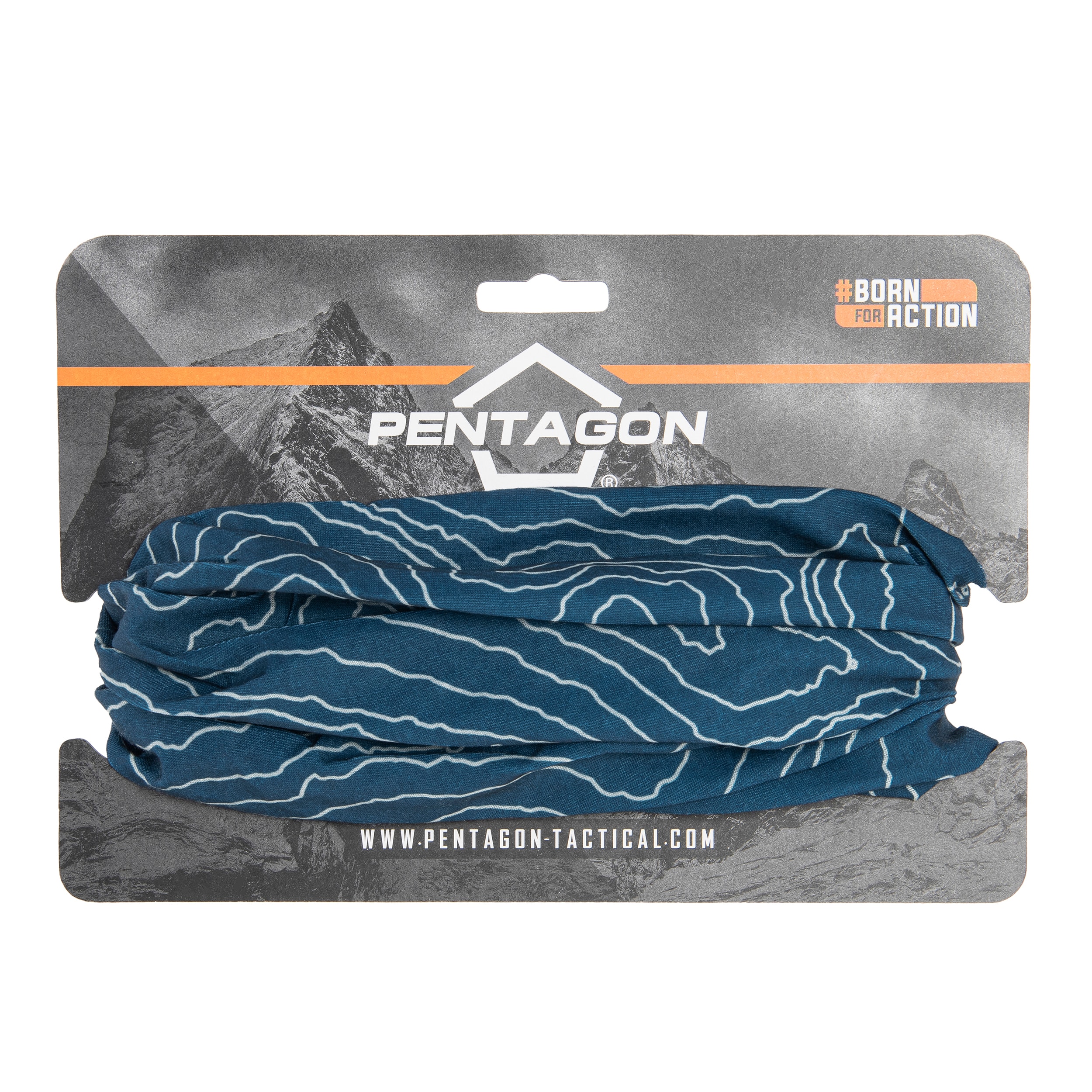 Ochranný šátek Pentagon Skiron Topographic Map Raf Blue