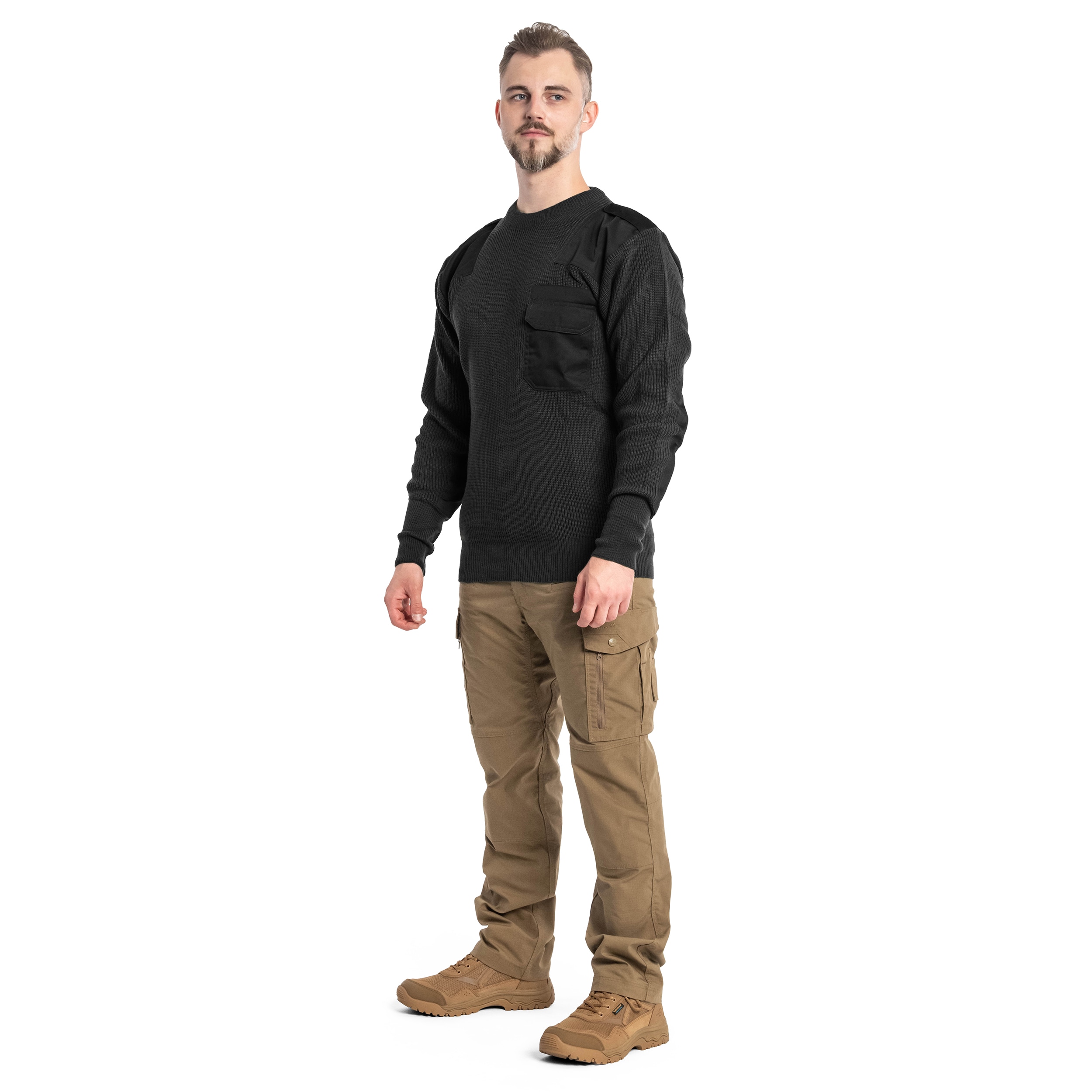 Svetr Mil-Tec Pullover BW Polyacryl – Black