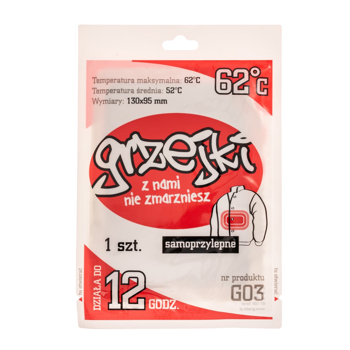 Chemický ohřívač na tělo Grzejki – 10 ks