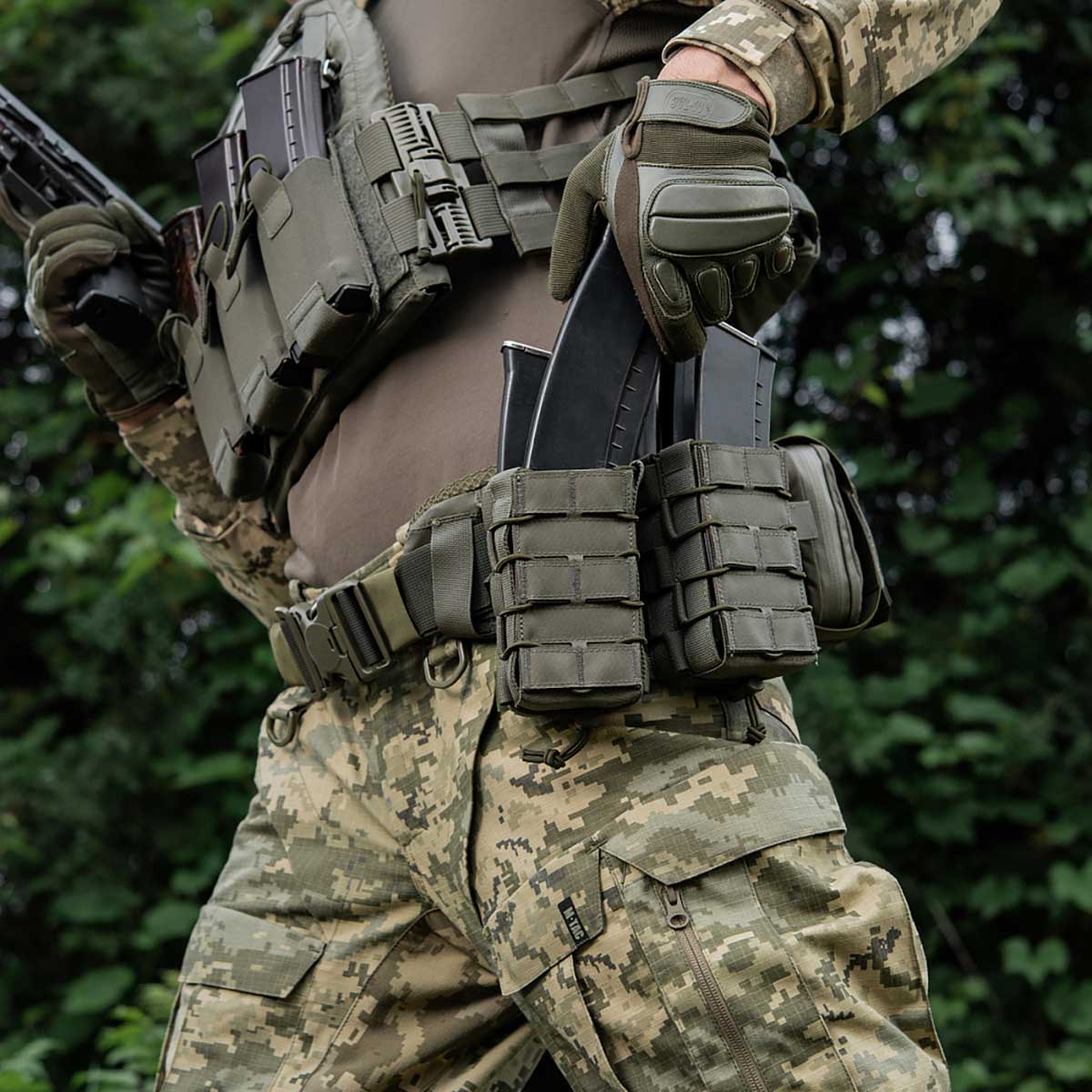 Dvojitá sumka M-Tac na velké zásobníky – Ranger Green