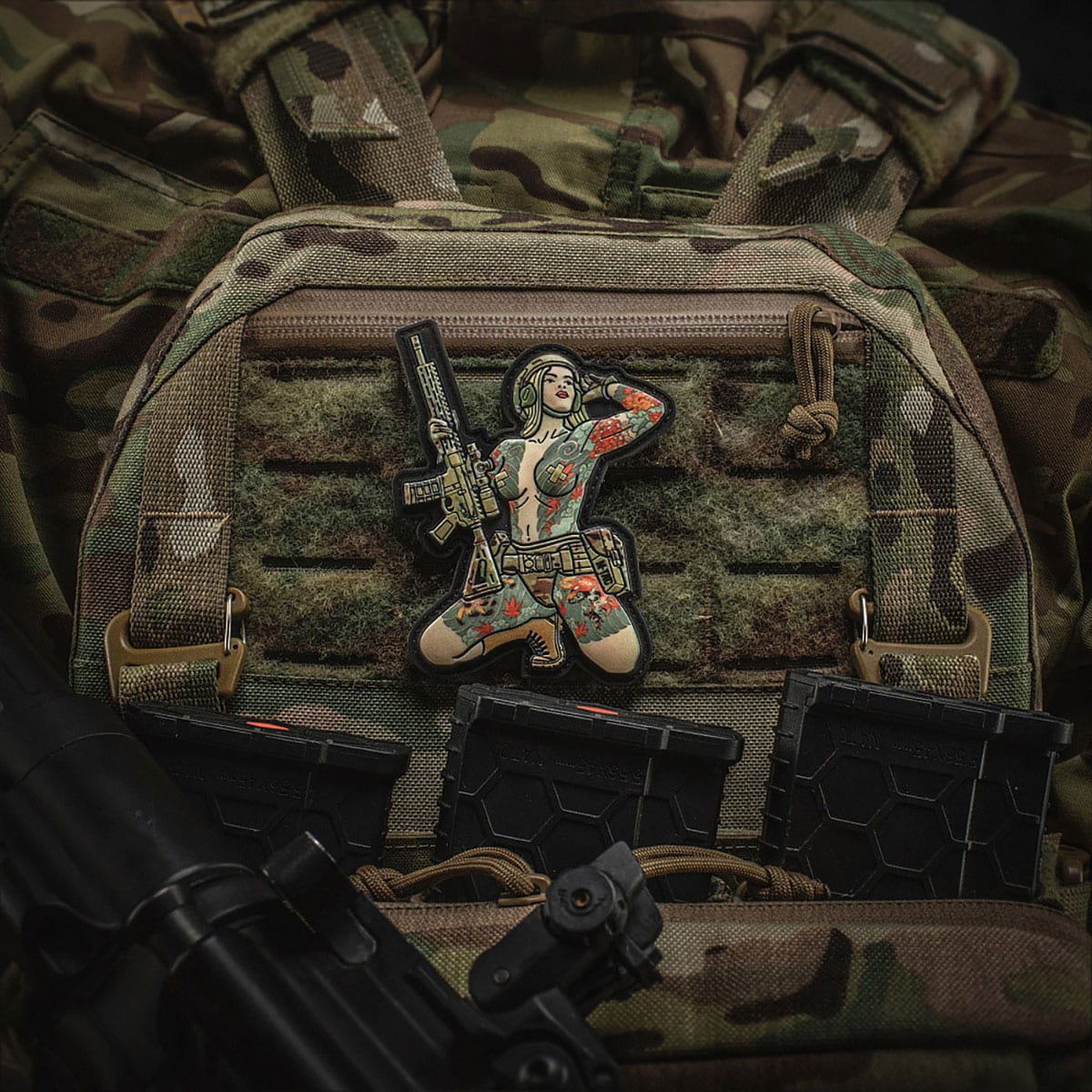 Nášivka M-Tac Tactical Girl No. 1 Yakuza PVC – MultiCam