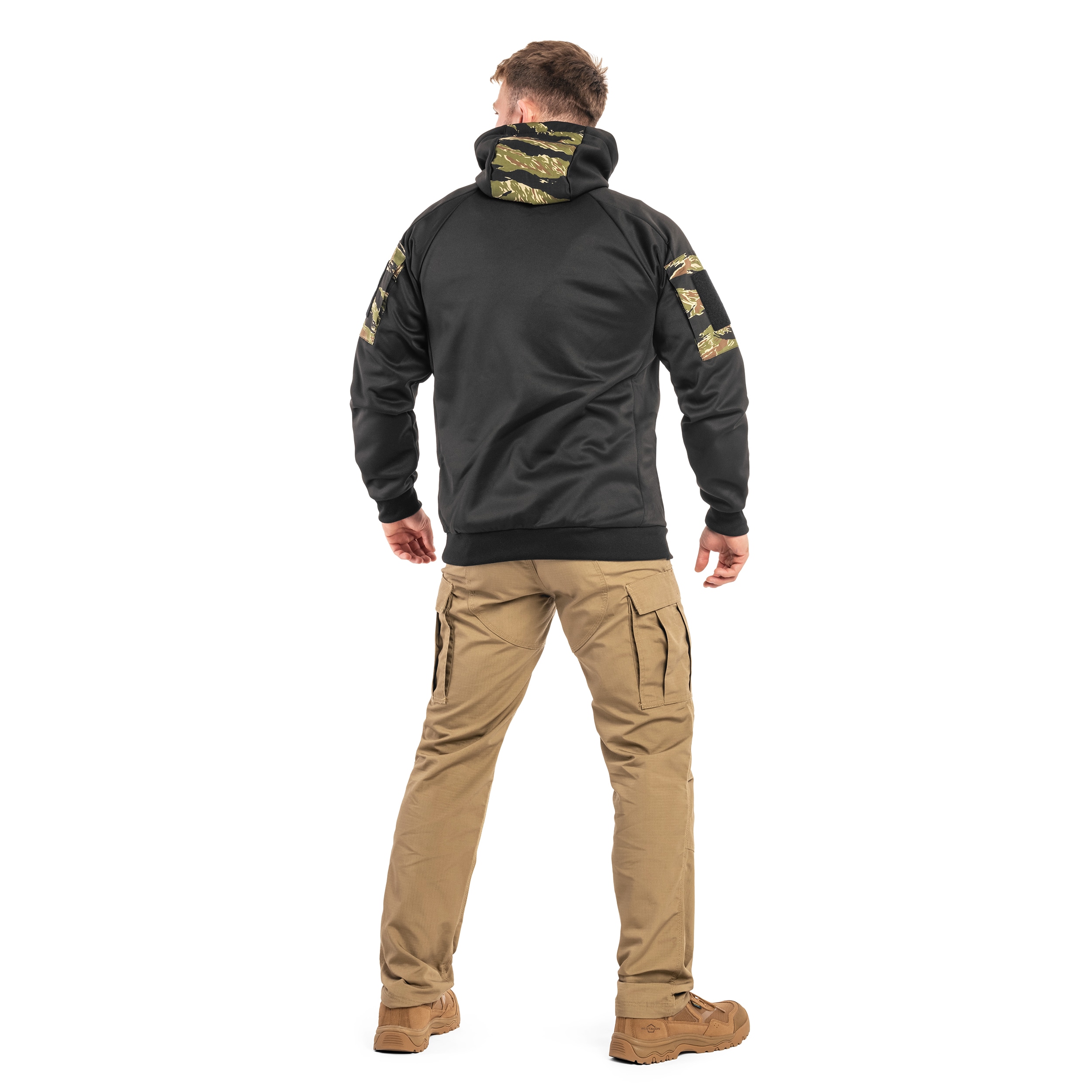 Mikina Helikon-Tex Rogue Hoodie - Black/Tiger Stripe