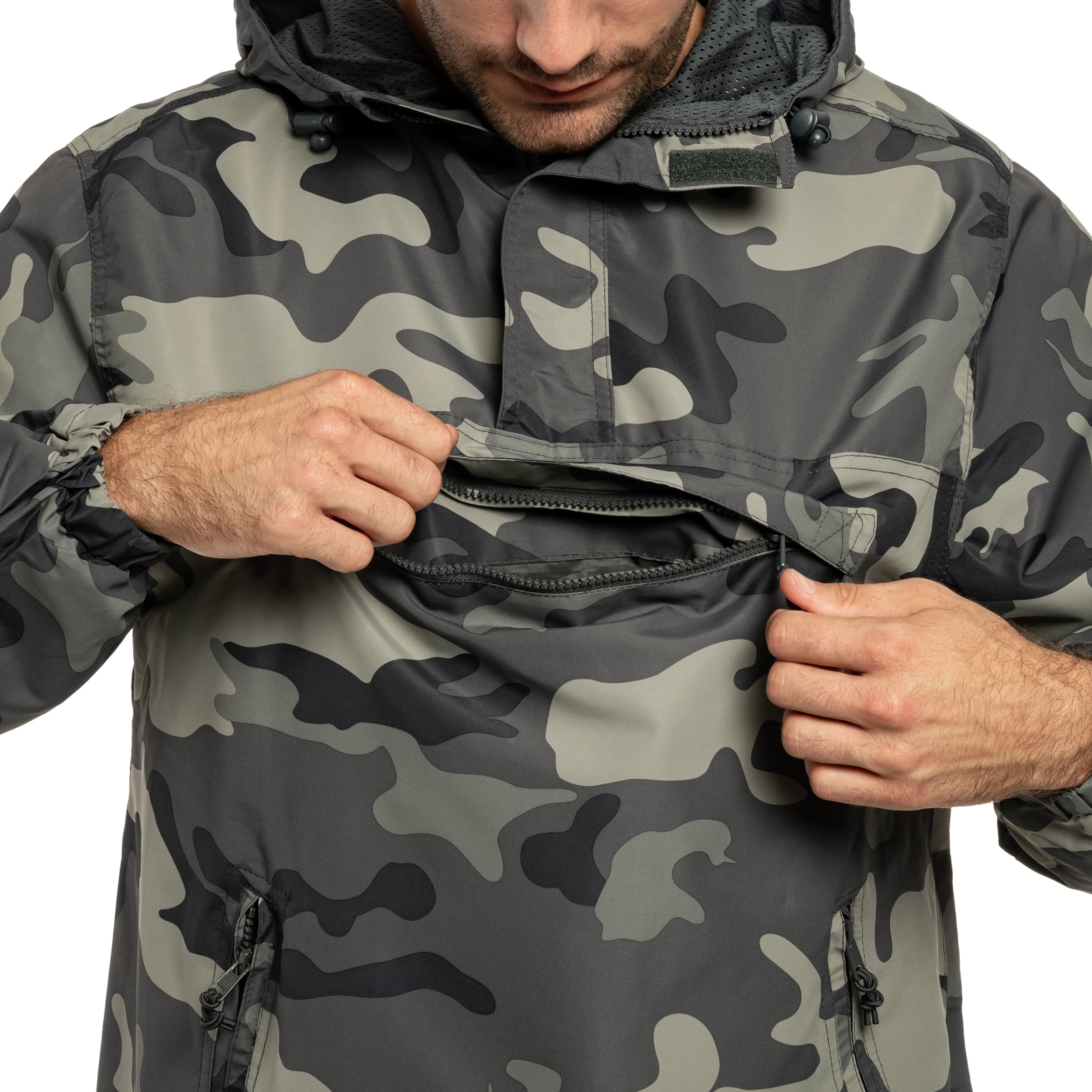 Bunda Brandit Summer Windbreaker - Grey Camo