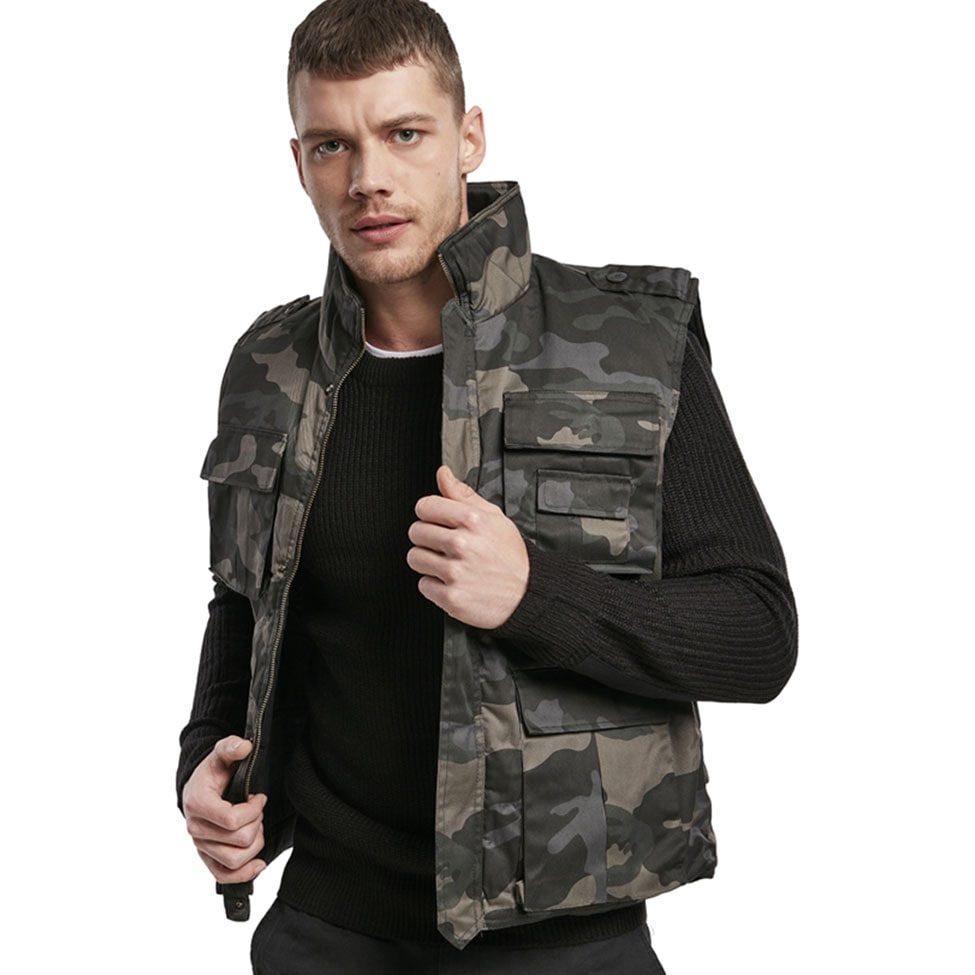 Bezrukávník Brandit Ranger Vest – Dark Camo