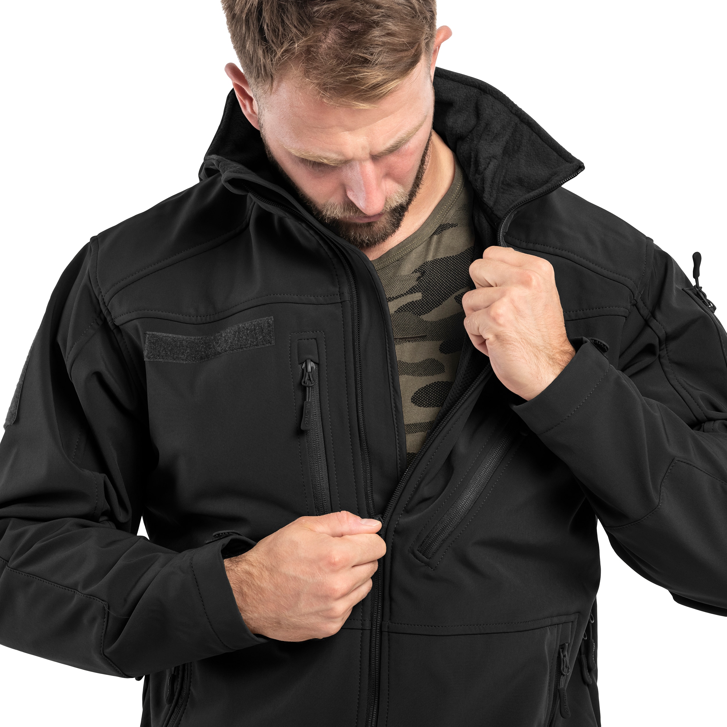 Bunda Mil-Tec SCU 14 Softshell - Black