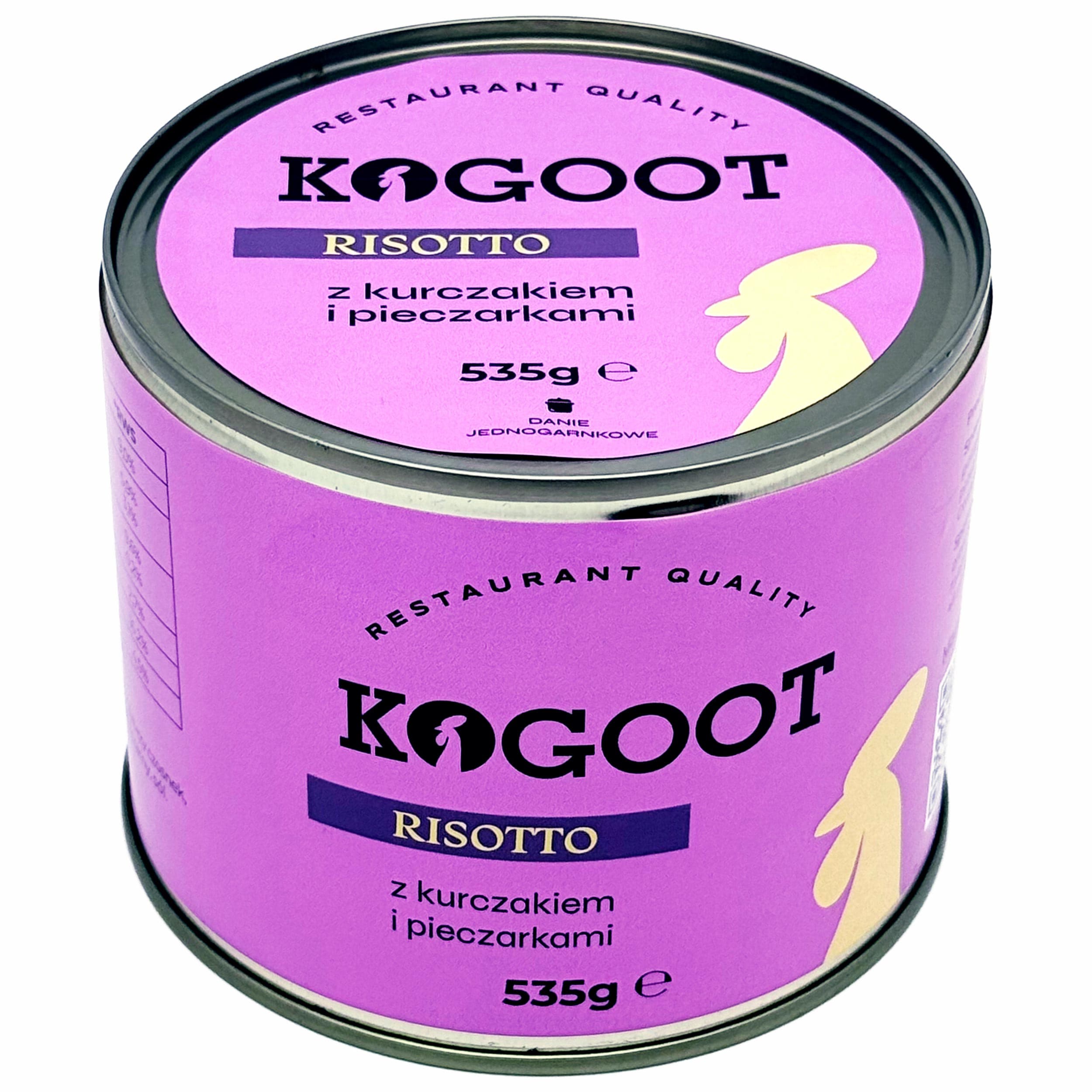Konzervované potraviny Kogoot - Rizoto s kuřecím masem a žampiony 535 g