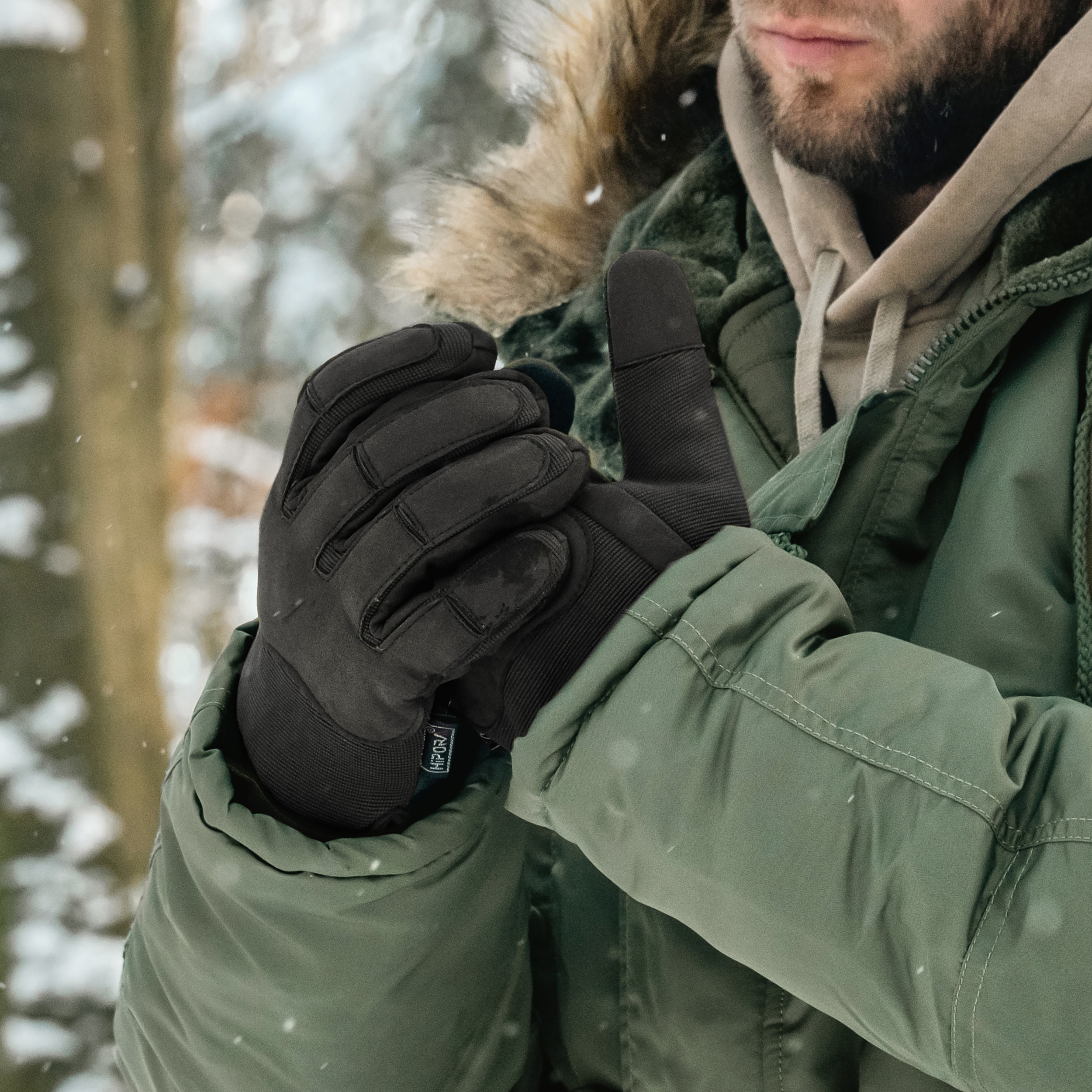 Taktické rukavice Mil-Tec Army Winter Gloves - Black