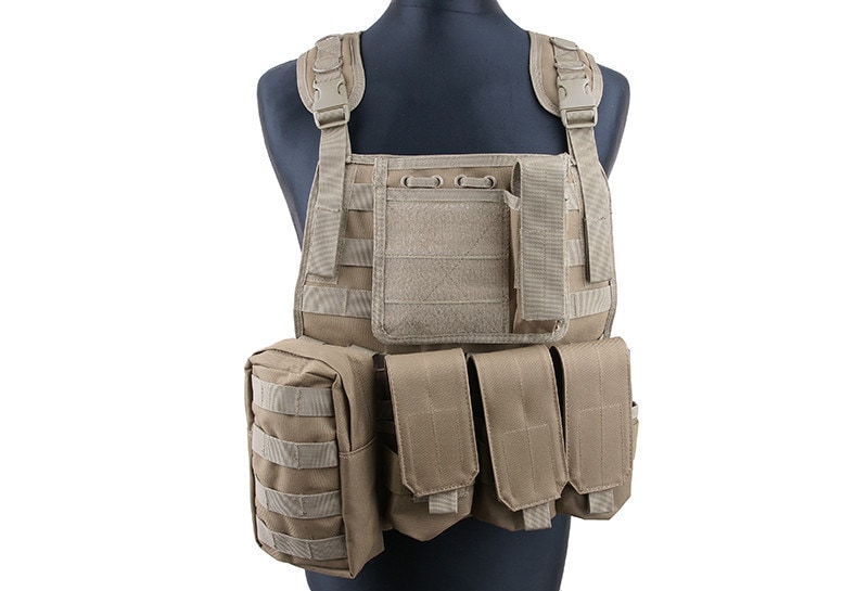 Taktická vesta GFC typu MBSS Plate Carrier - Coyote