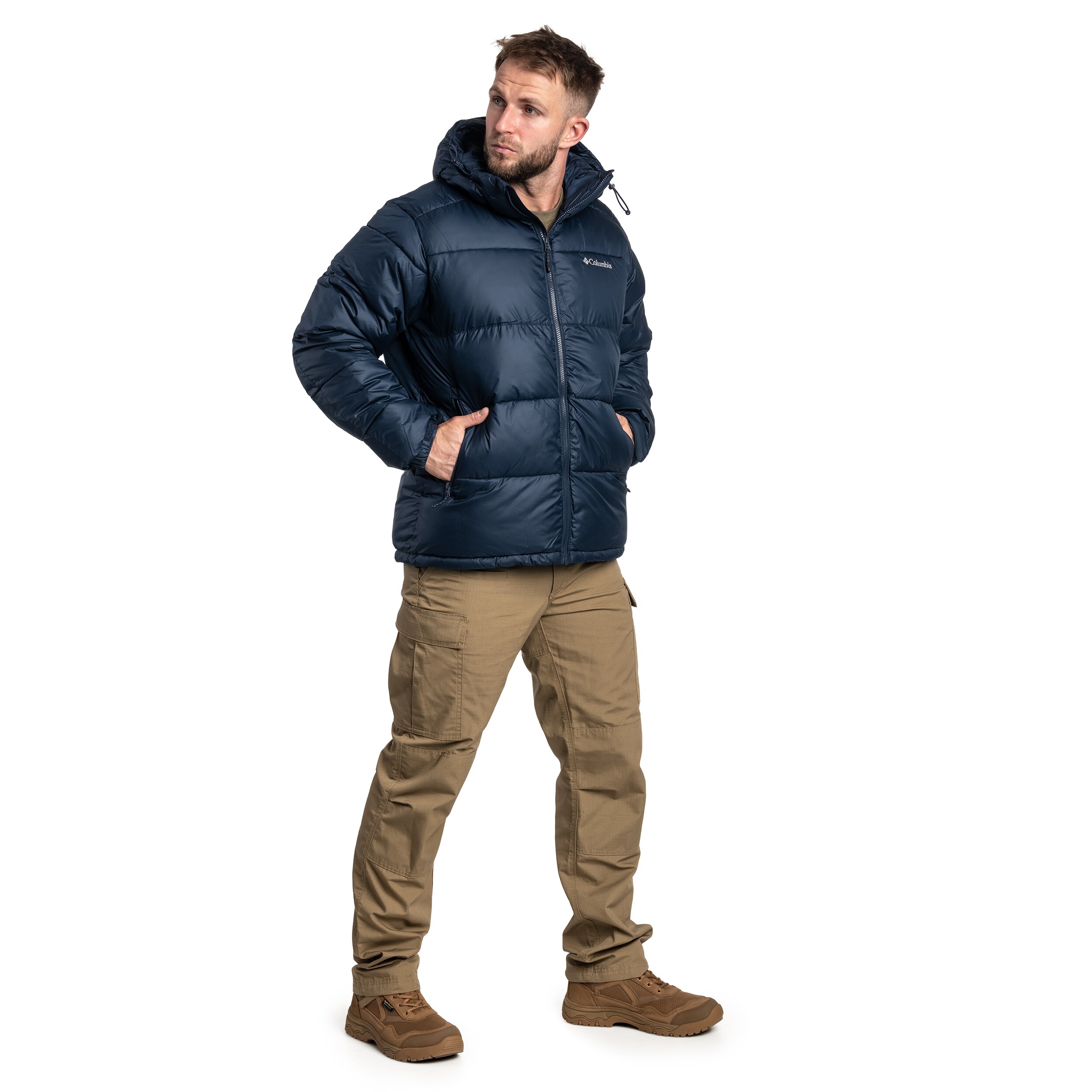 Bunda Columbia Pike Lake II Hooded - Collegiate Navy