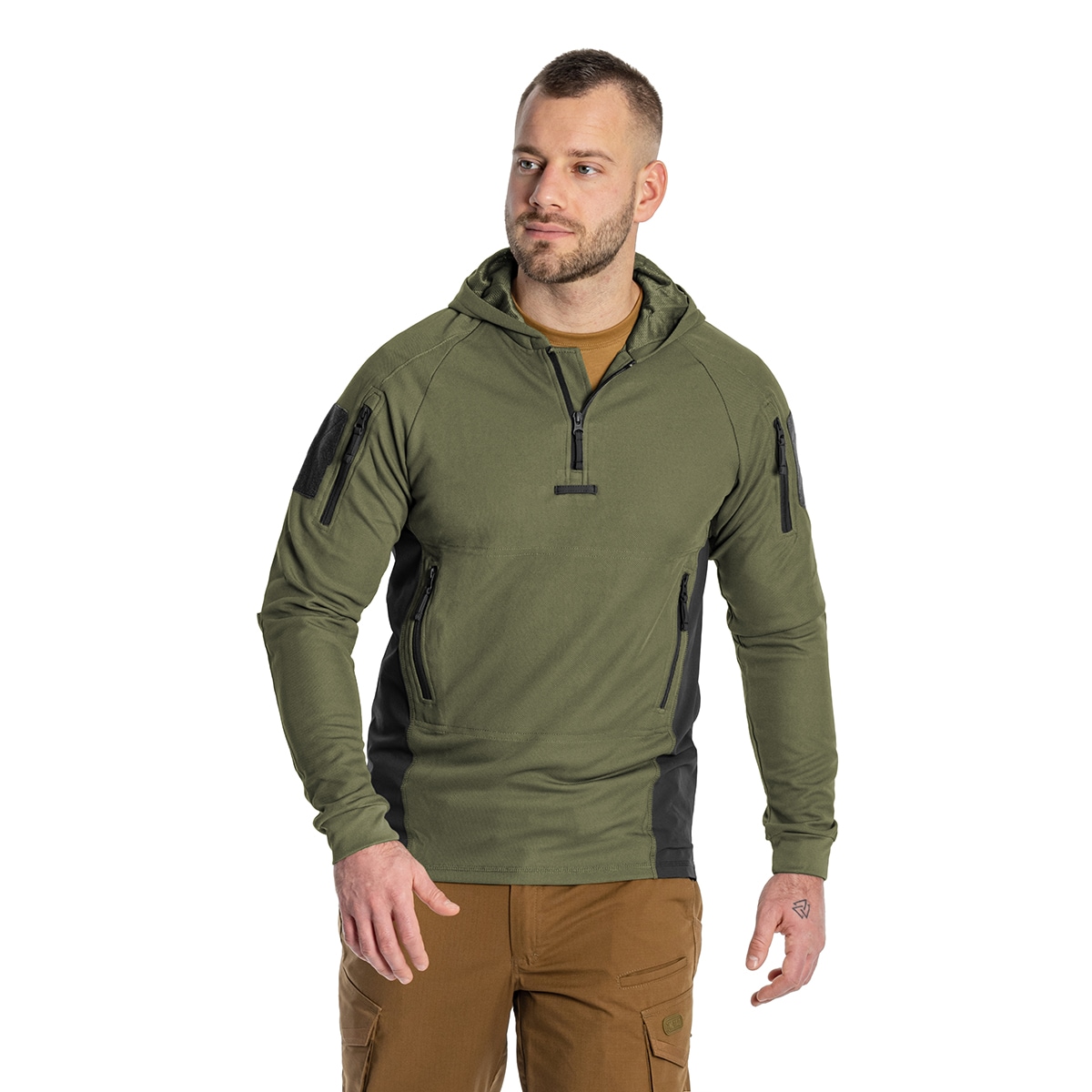 Mikina Helikon-Tex Range Hoodie TopCool - Olive Green/Black